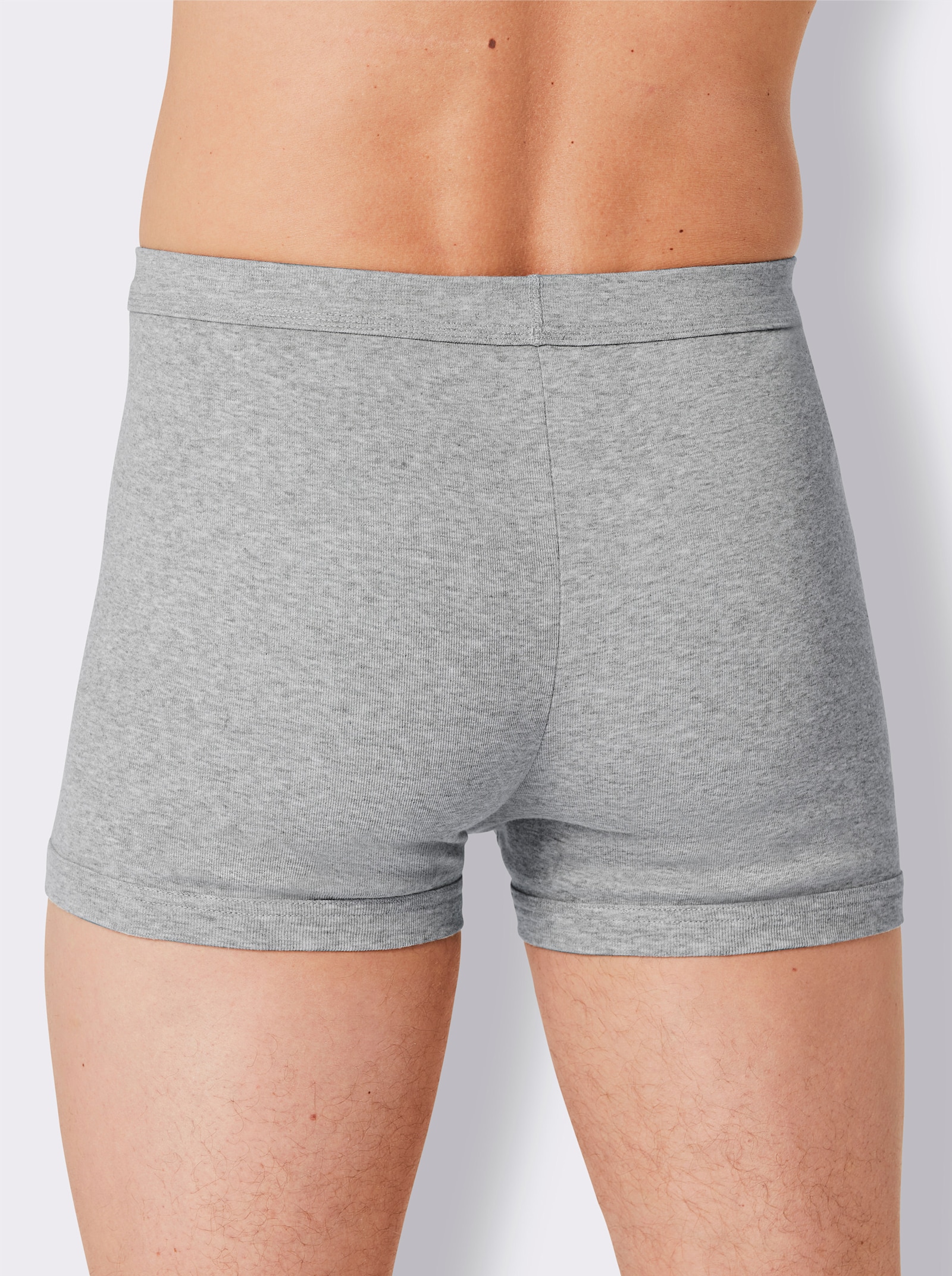 KINGsCLUB Boxerky - 3x šedá-melír + 2x černá