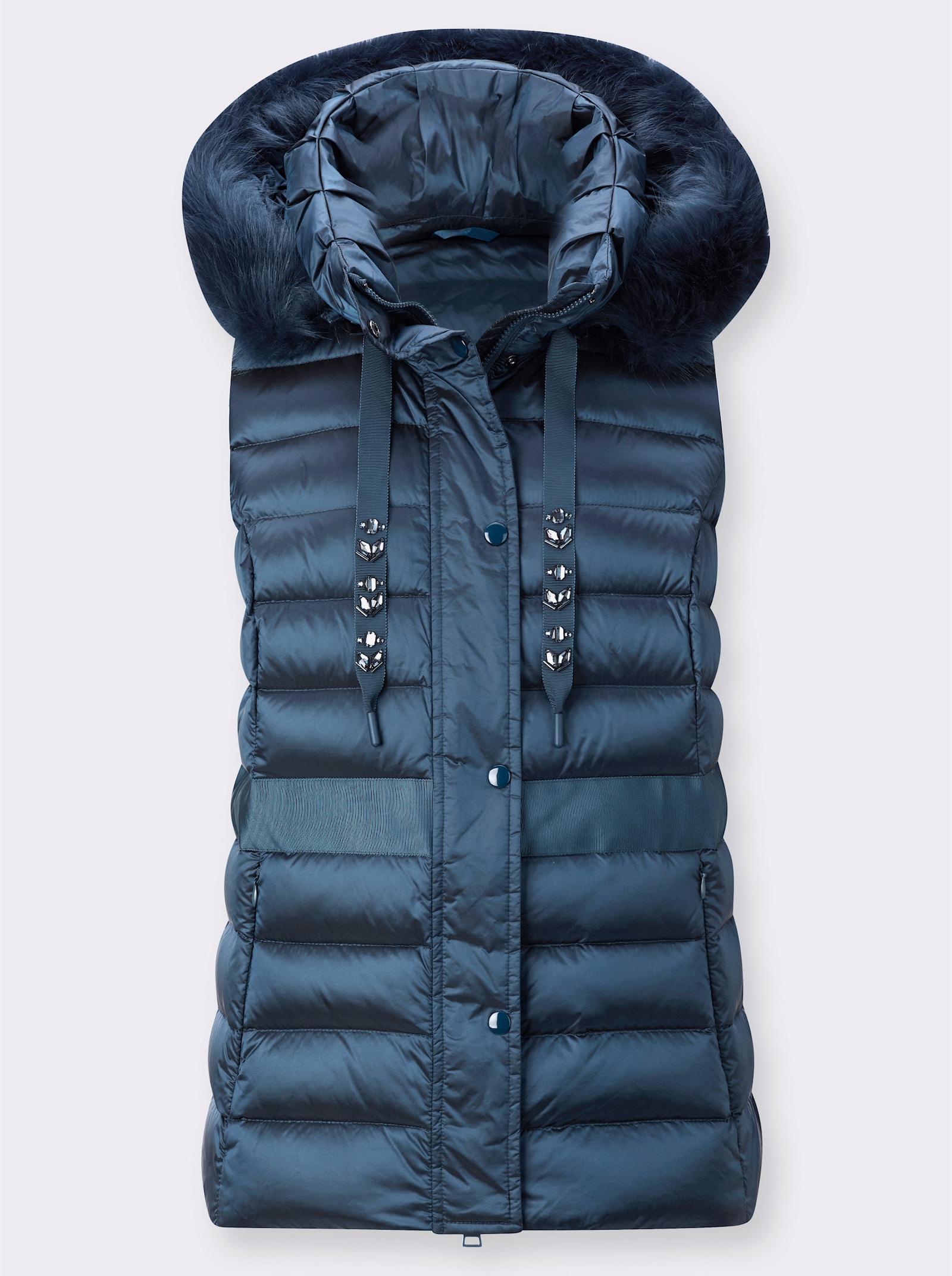 Manisa Steppweste mich hochwertiger Füllung - rauchblau