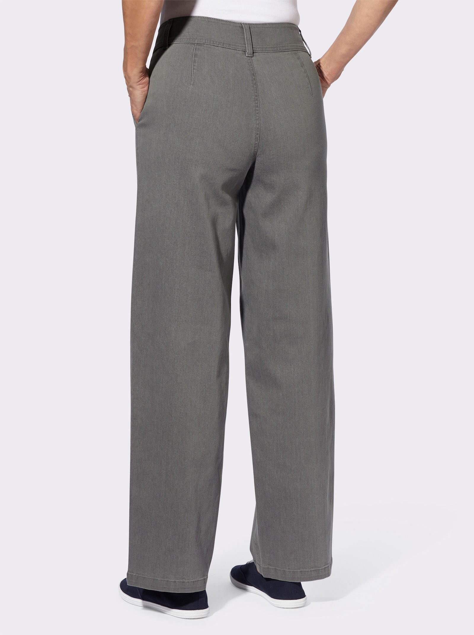 Jeans met wijde pijpen - stone-grey-denim