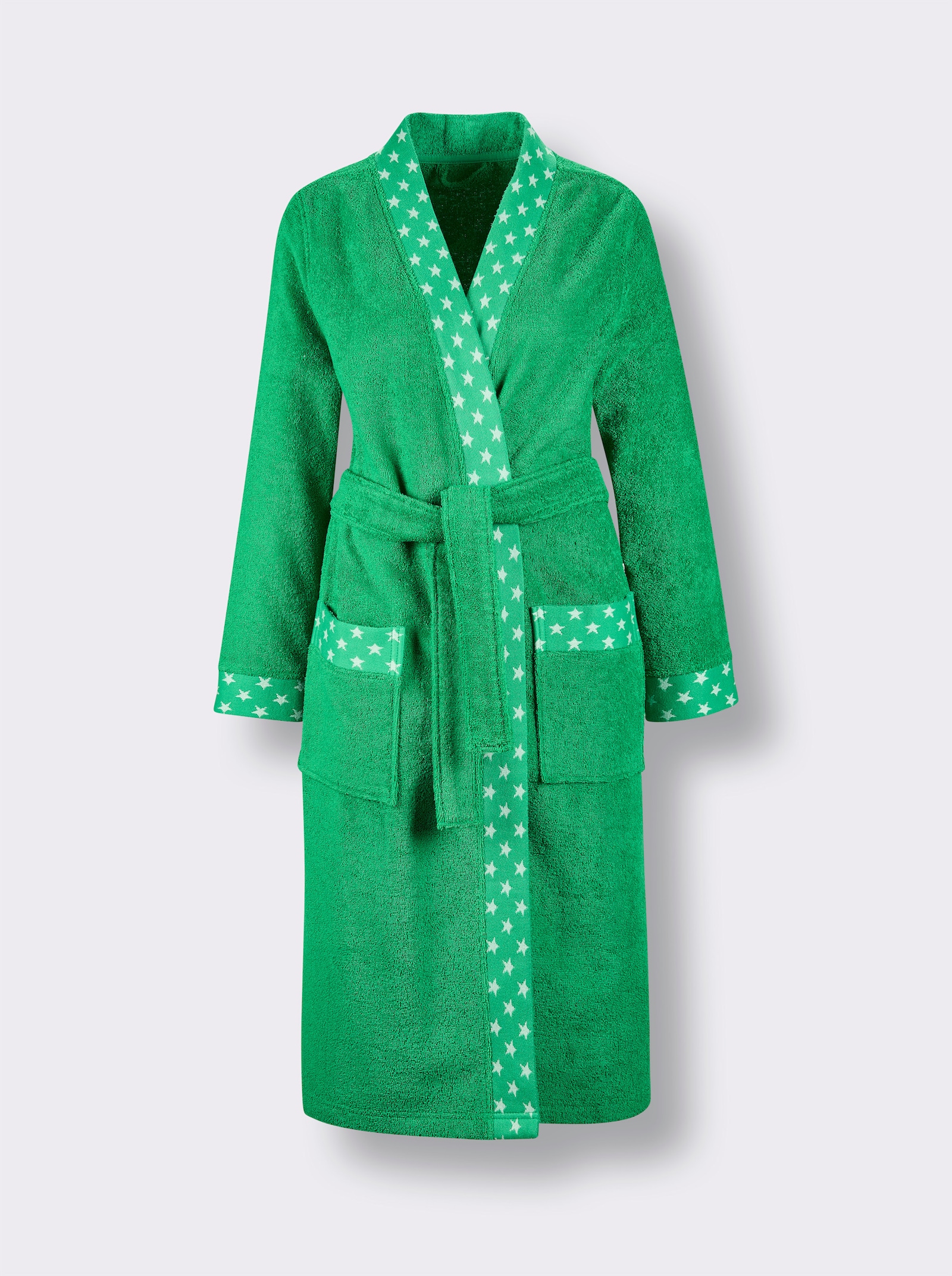 feel good Bademantel - grasgrün