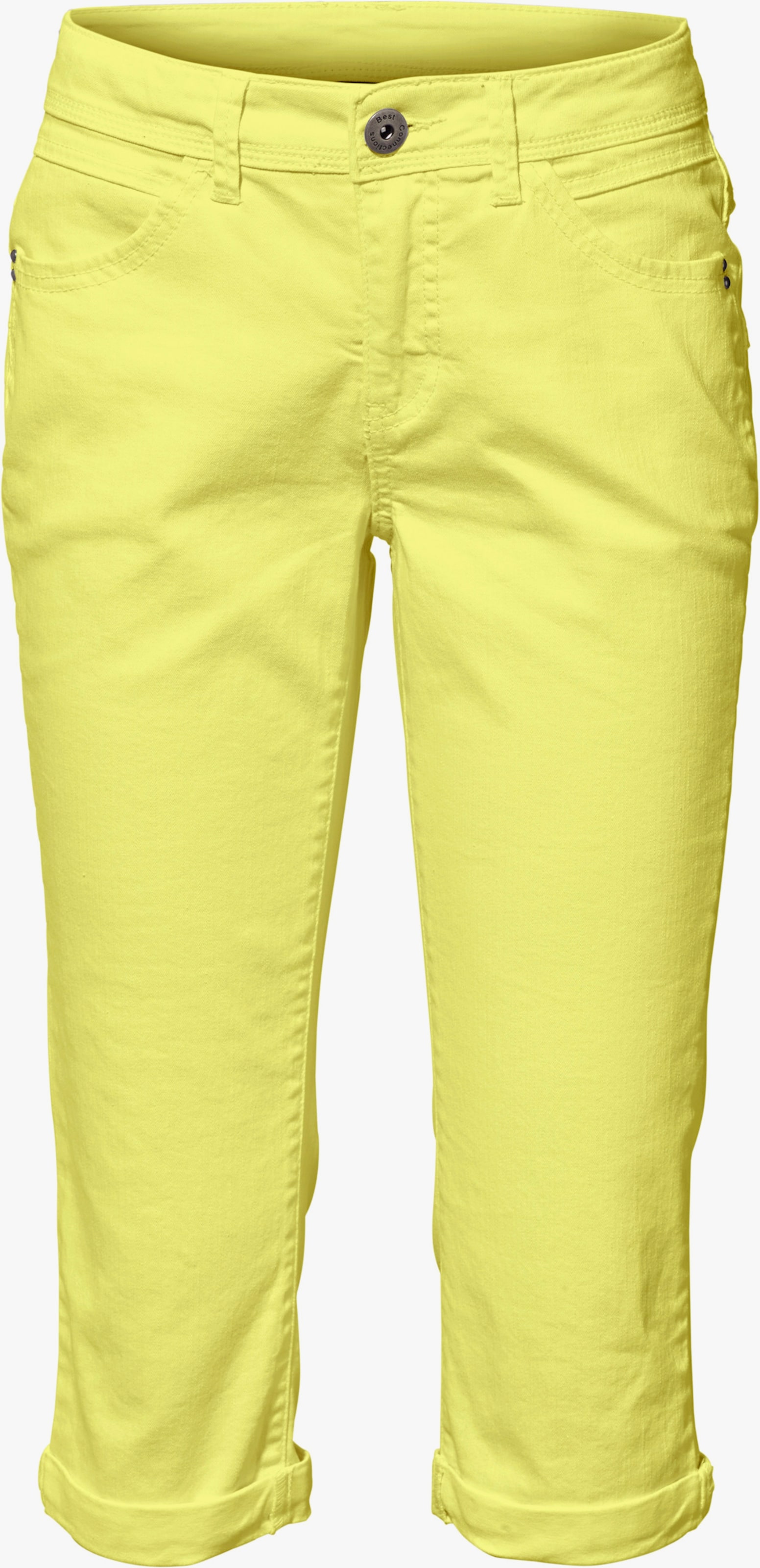 heine Bauchweg-Hose in Röhrenform - hellgelb