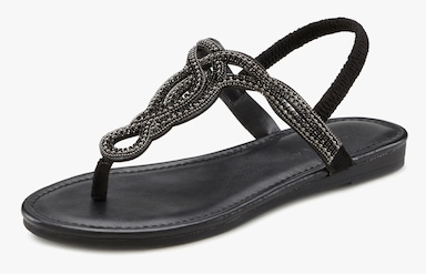 LASCANA Zehentrenner - schwarz