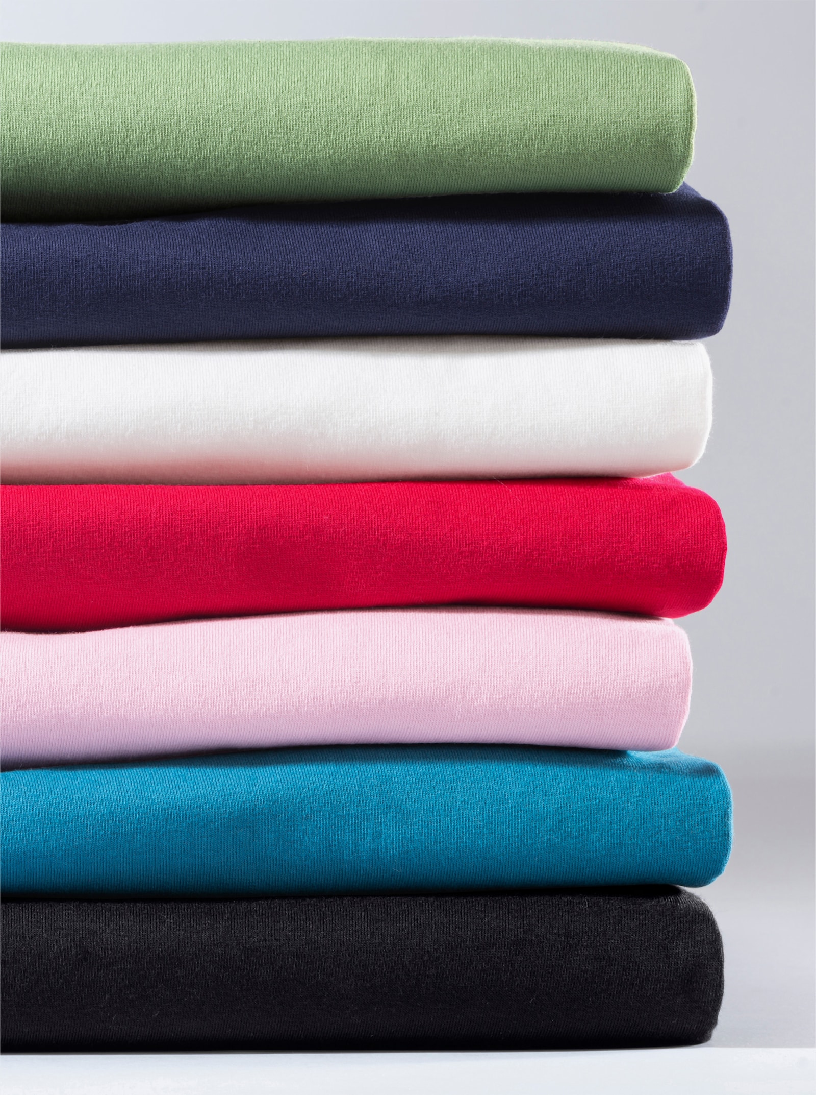 Shirt met 3/4-mouwen en open V - topaas