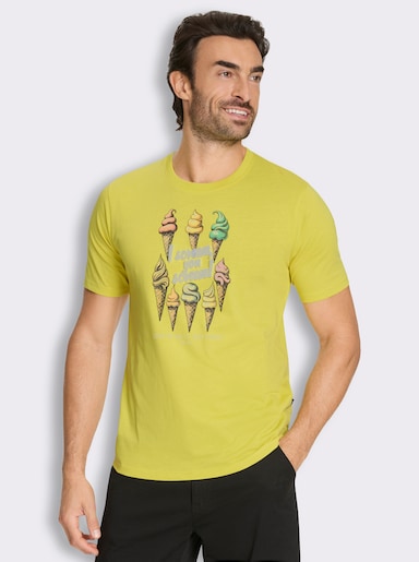 Hajo Kurzarmshirt mit Eiswaffel-Print, von Hajo - limone-bedruckt