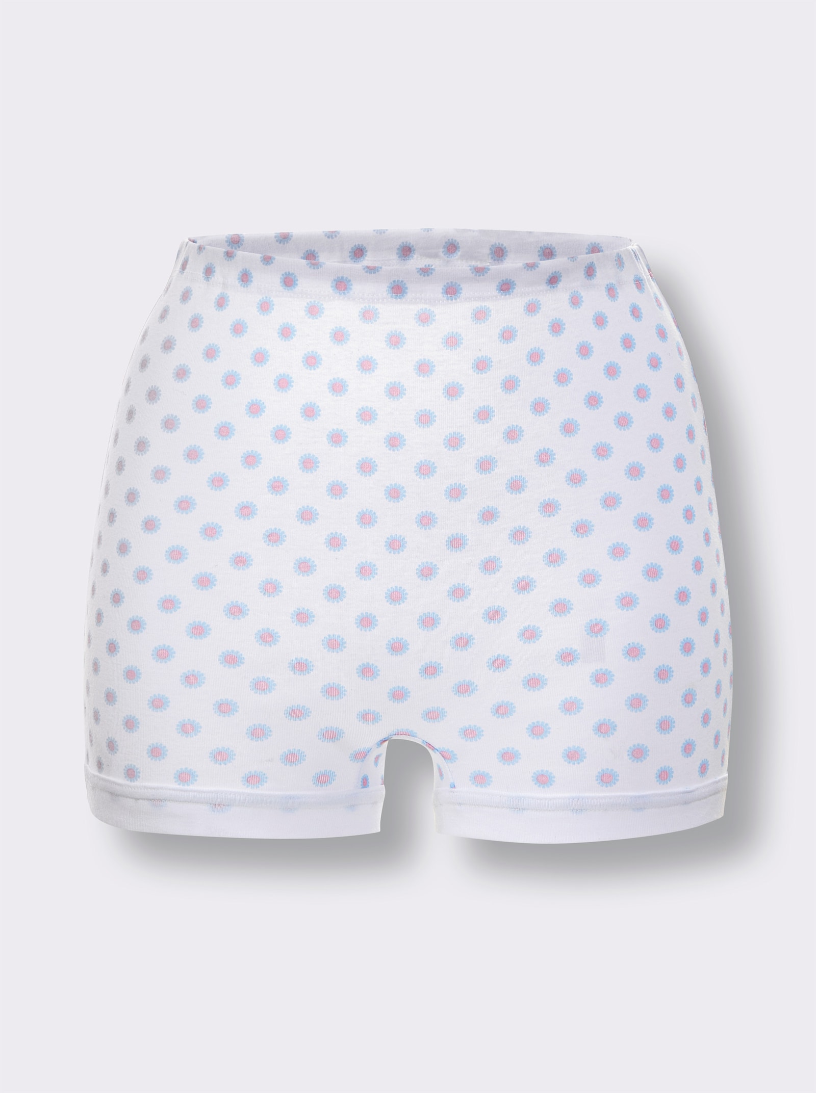 wäschepur Pagenschlüpfer - weiß-rosé-bedruckt