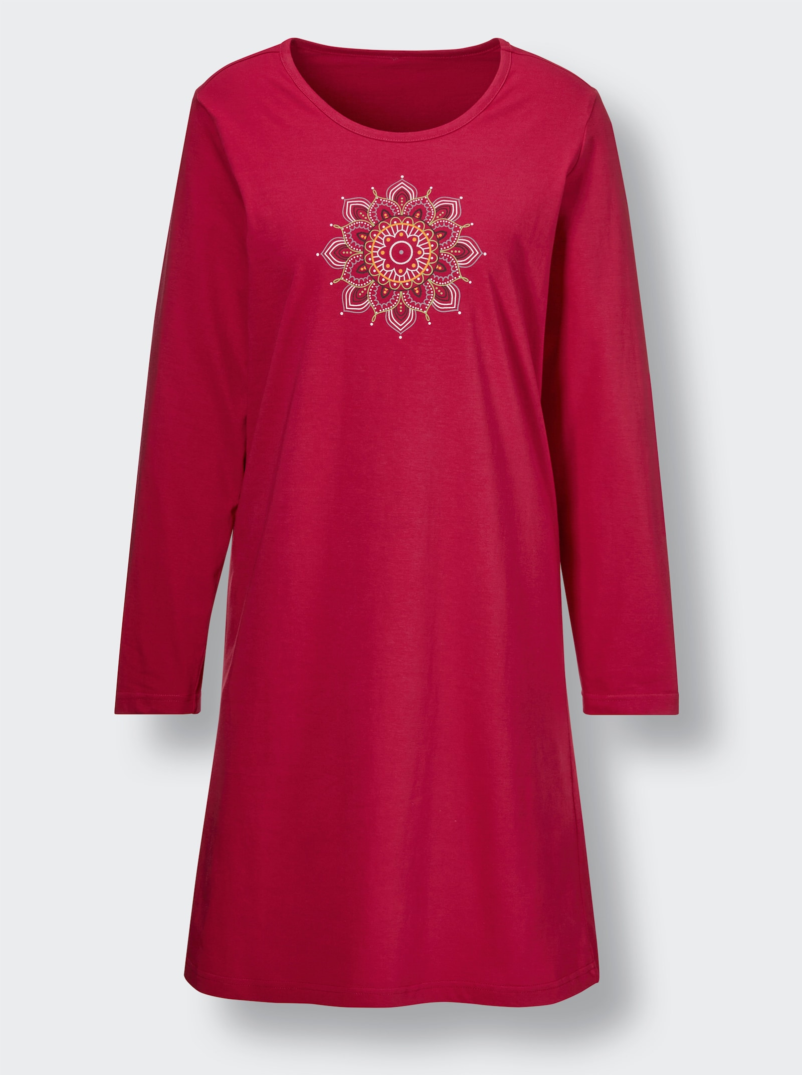 Comtessa Noční košile se vzorem mandaly - červená