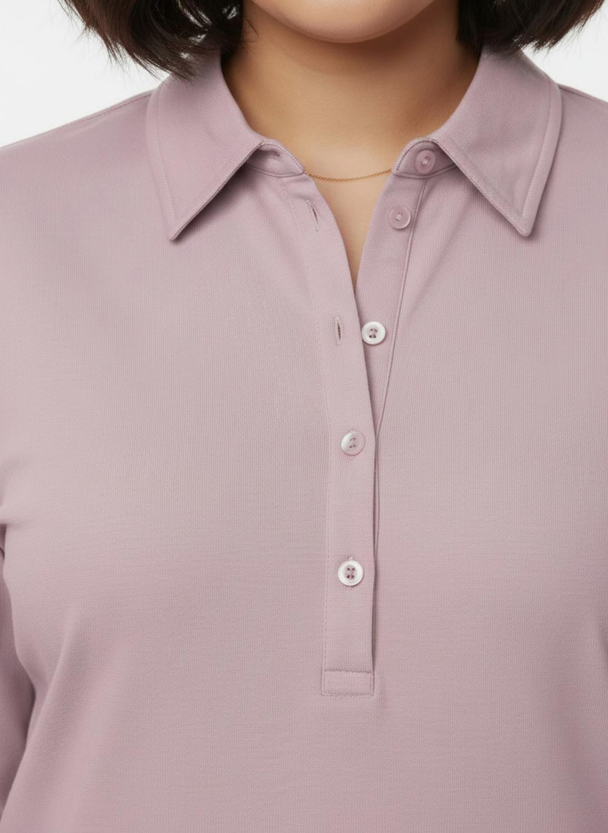 Poloshirt aus Baumwoll-Qualität - rosé