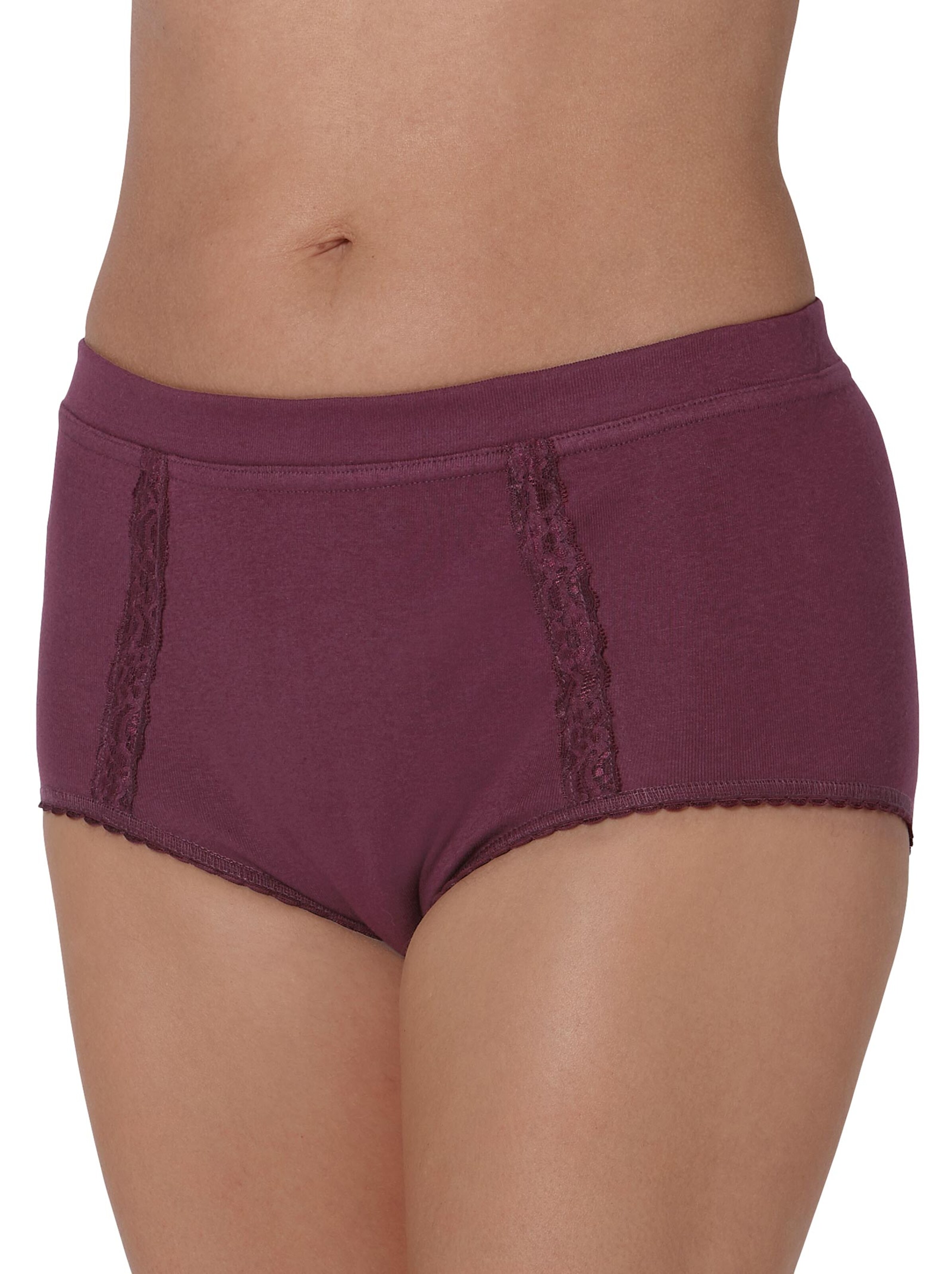 wäschepur Taillenslip - weiß + marine + bordeaux