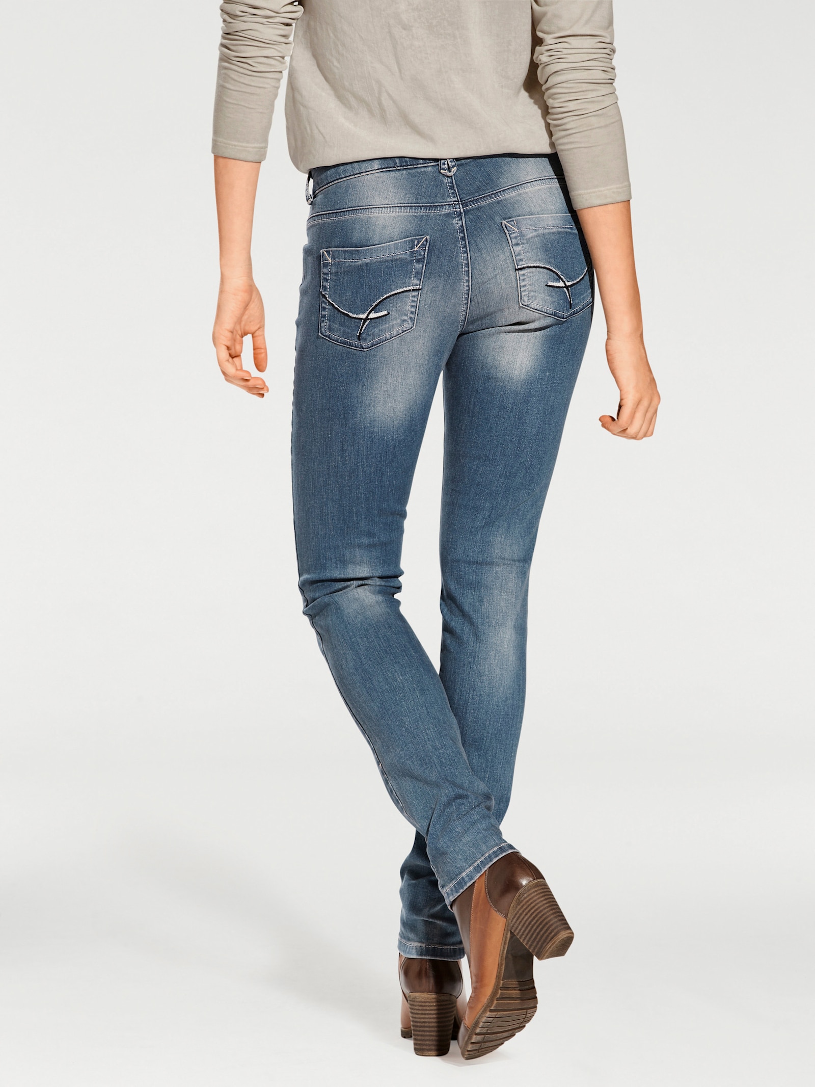 heine Röhrenjeans mit Bauchweg-Effekt - blue stone