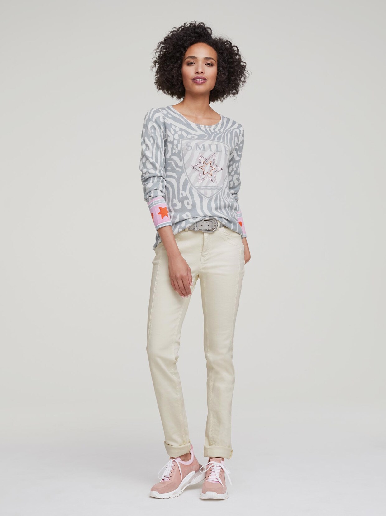 Rick Cardona Druck-Pullover - bunt