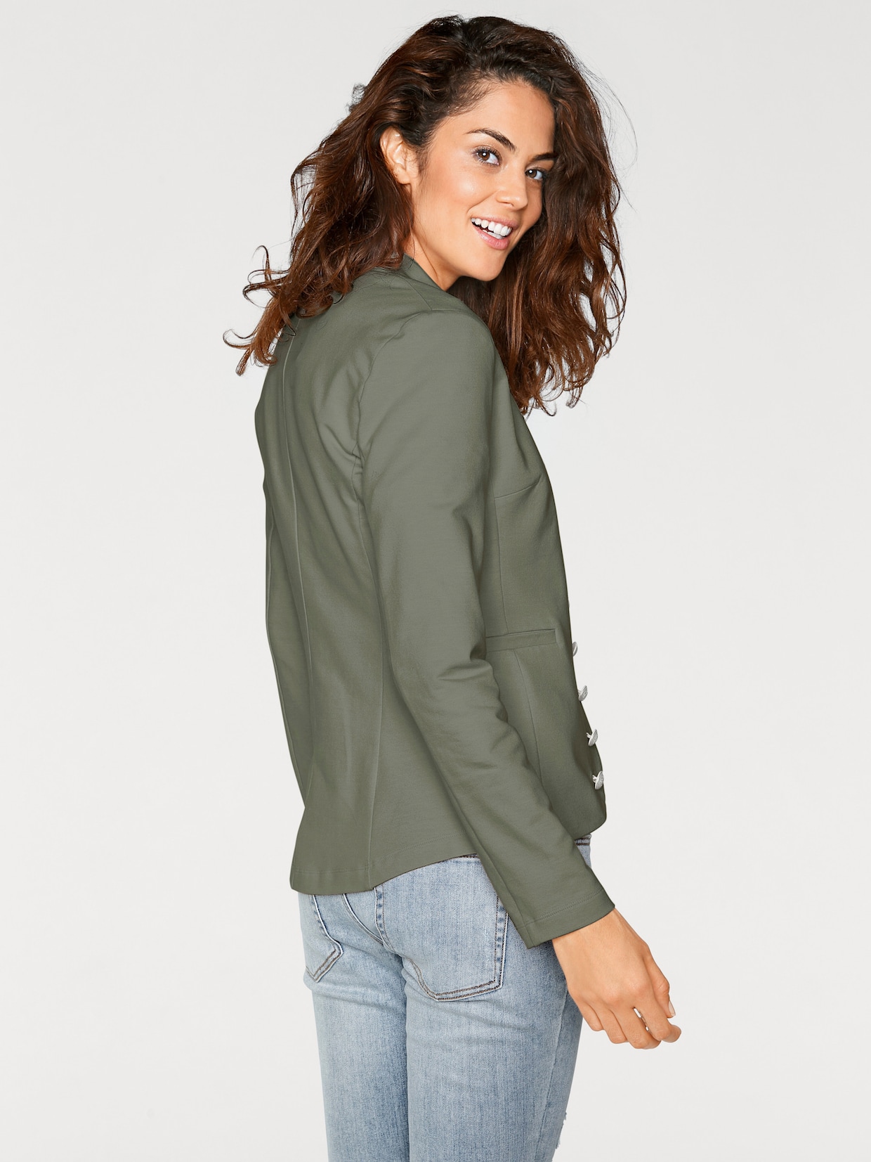 heine Blazer en jersey - vert olive