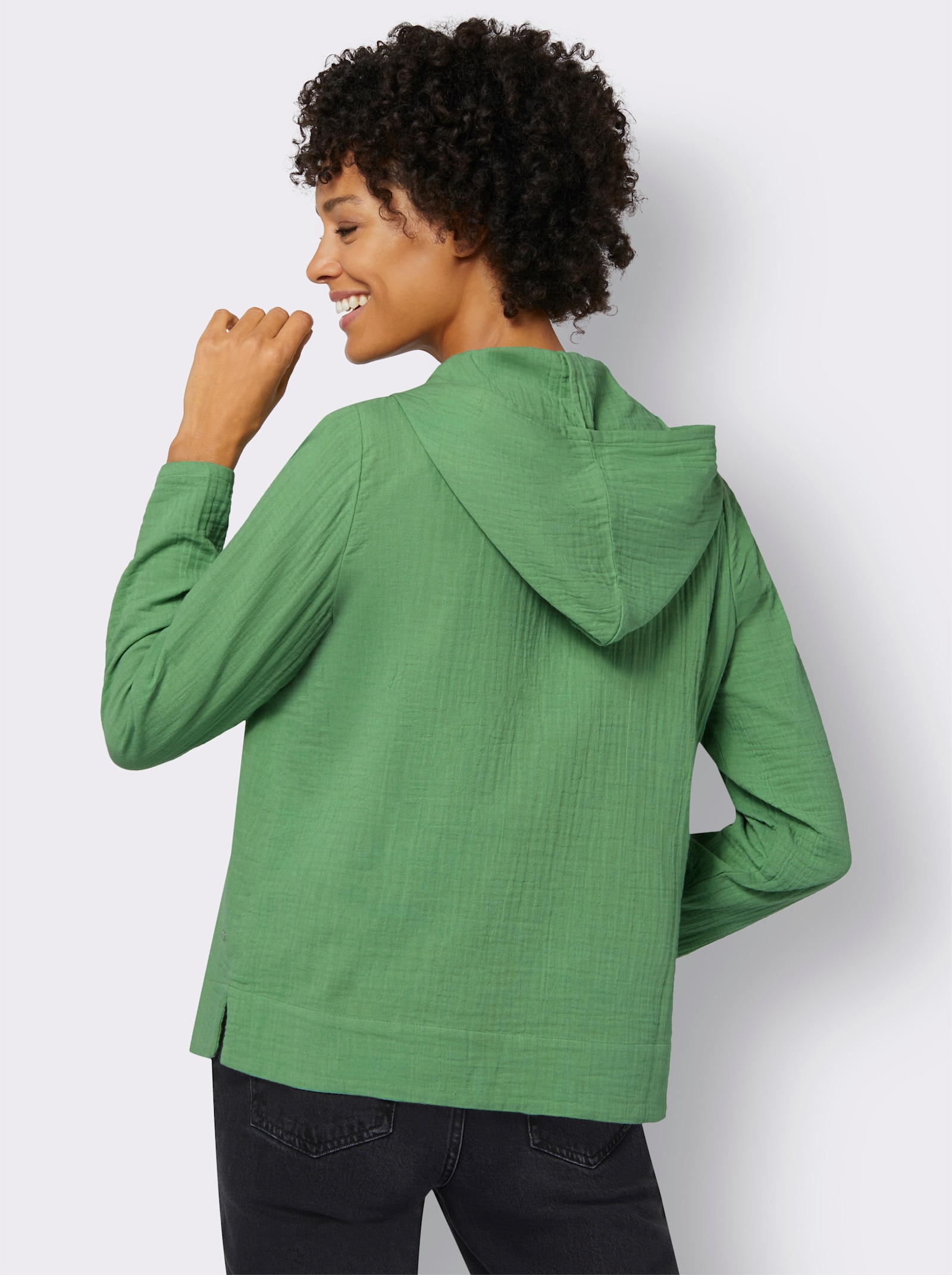 Blúzka, dl.rukávy, kap. - jablková