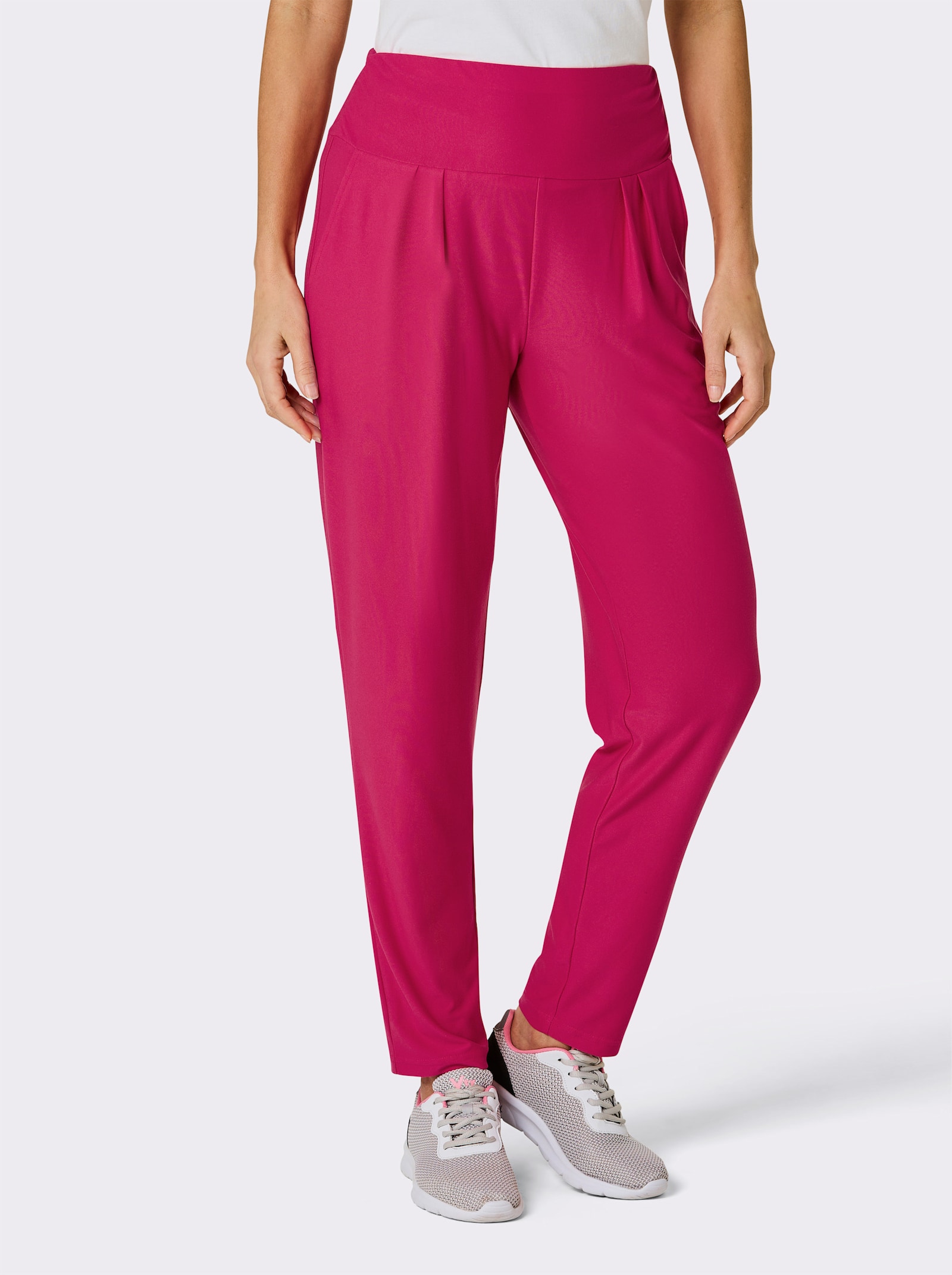 Catamaran Sports Yogahose mit umschlagbarem, breitem Bund - pink