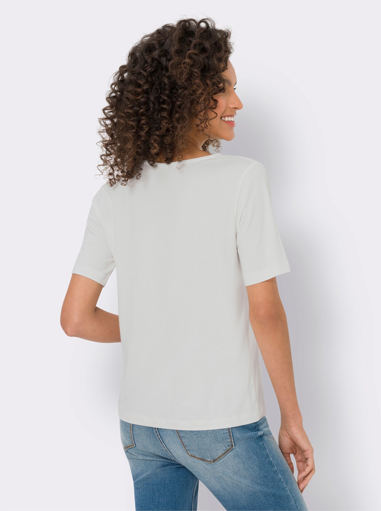 heine T-shirt imprimé - écru