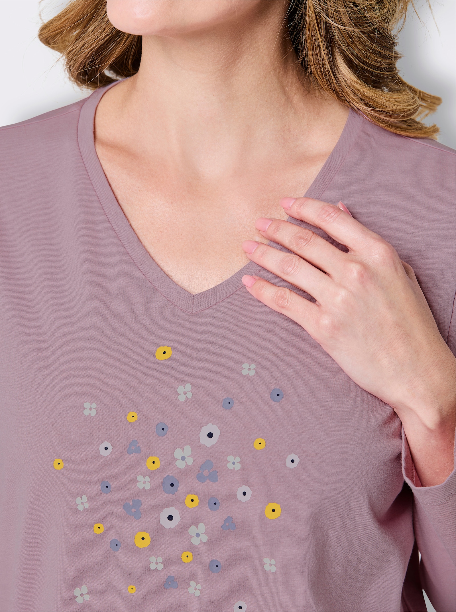 wäschepur Schlafanzüge im 2er-Pack - flieder-bedruckt