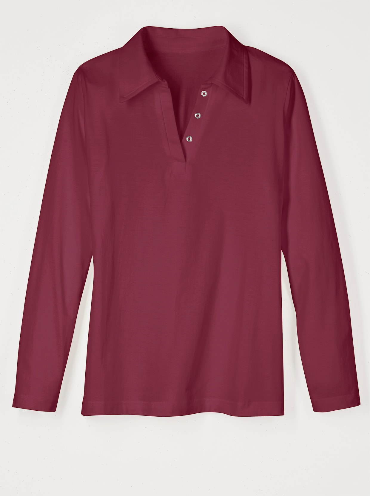 Langarmshirt - bordeaux