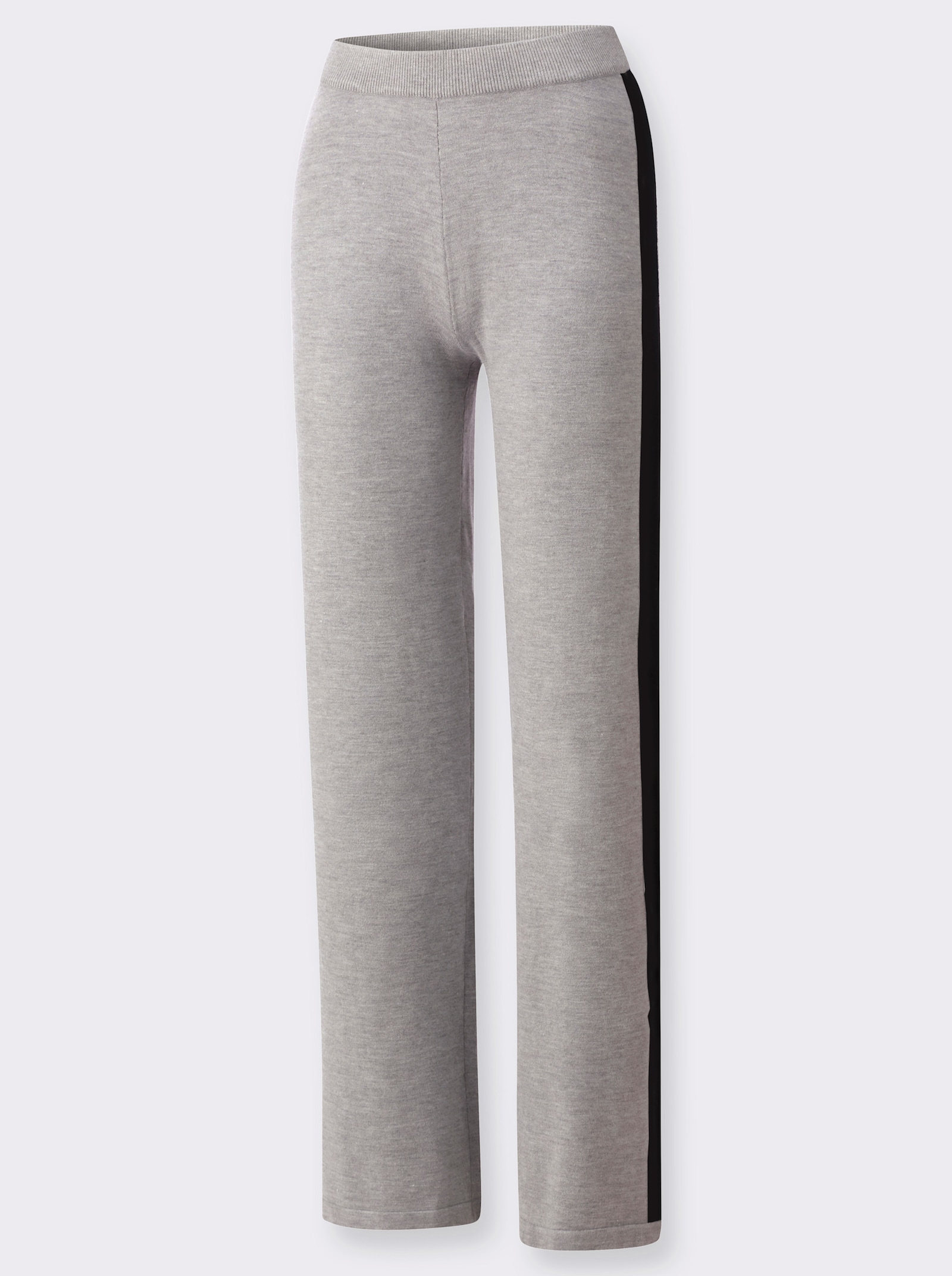 heine Broek van tricot - steengrijs