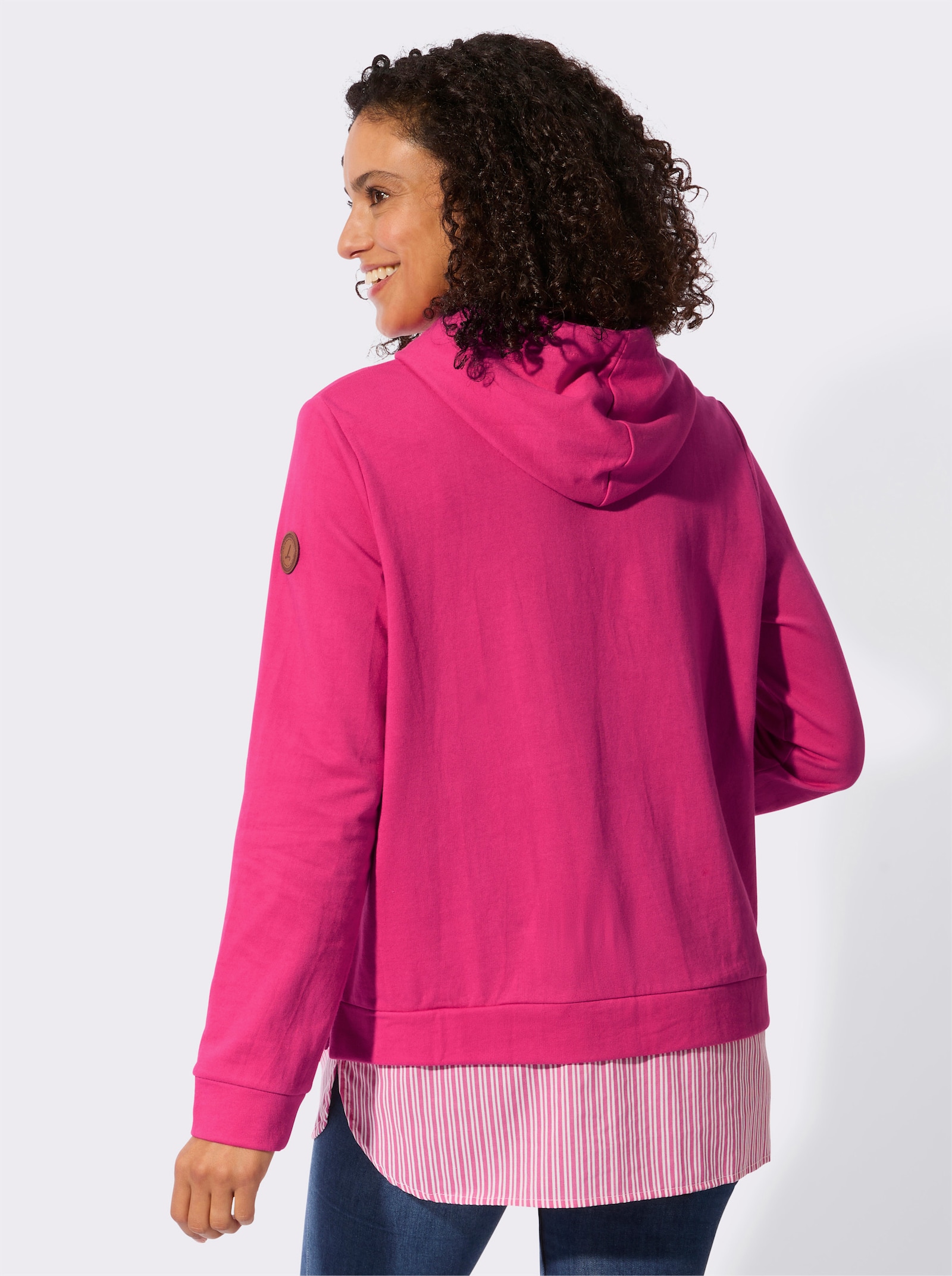Kapuzensweatshirt - fuchsia