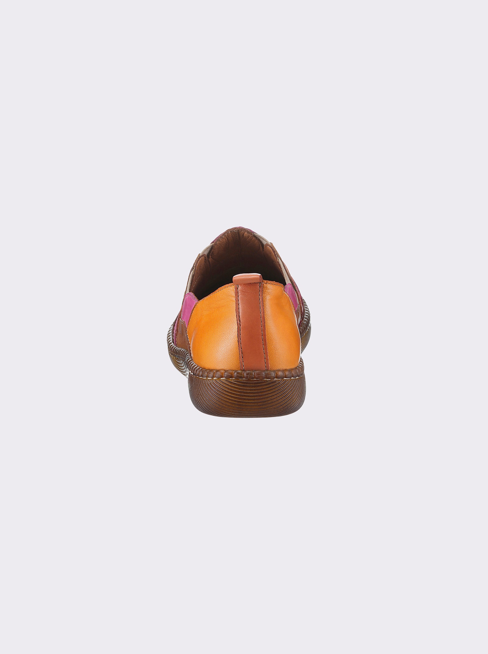 Gemini Slipper mit Gummizug für leichten Einstieg - orange-bunt