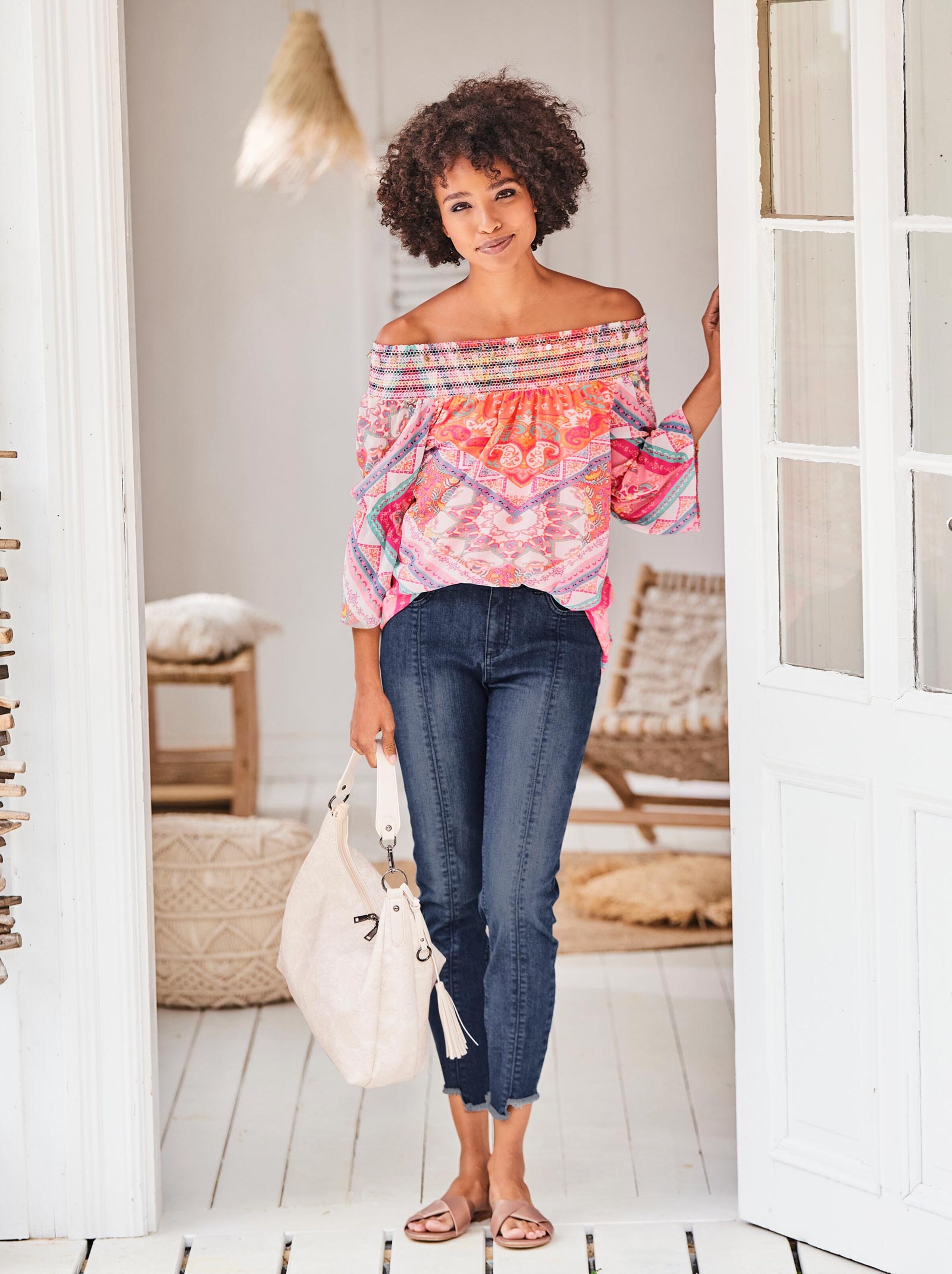 Blouse met print