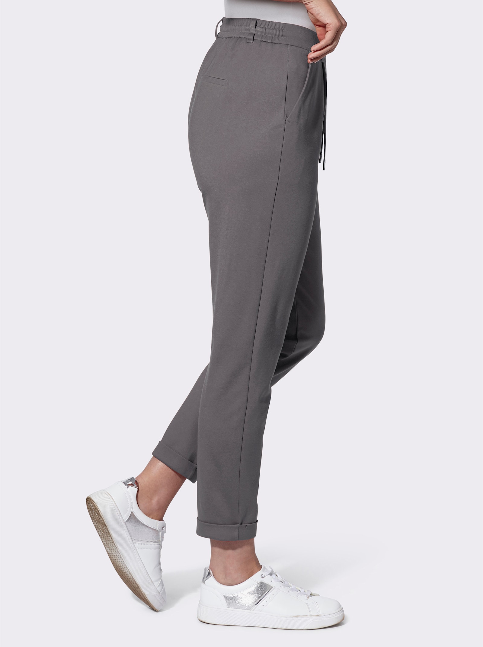 Jogg Pants in Interlock-Qualität - anthrazit
