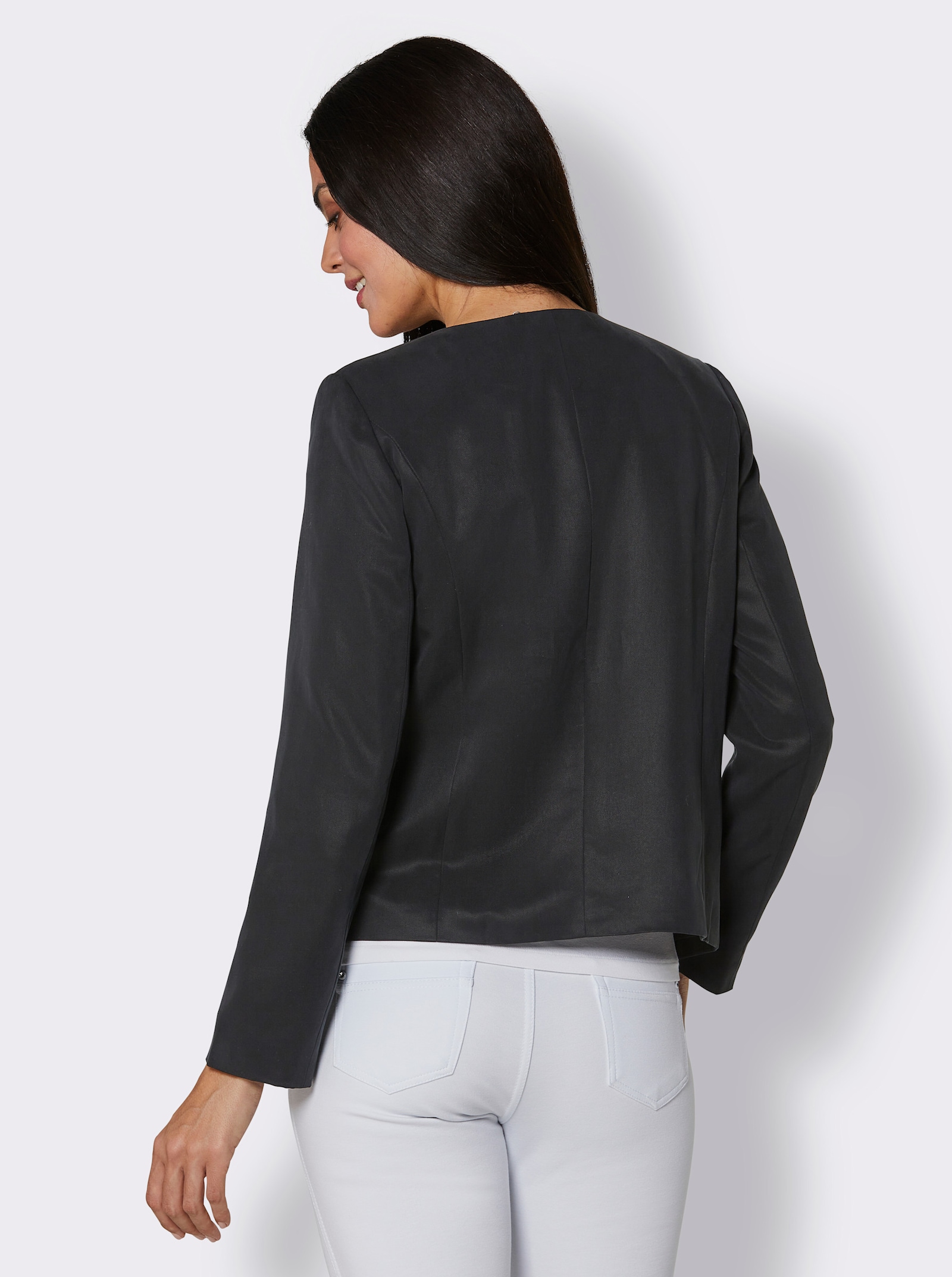 CREATION L PREMIUM Blazer in Lyocell-Qualität - schwarz