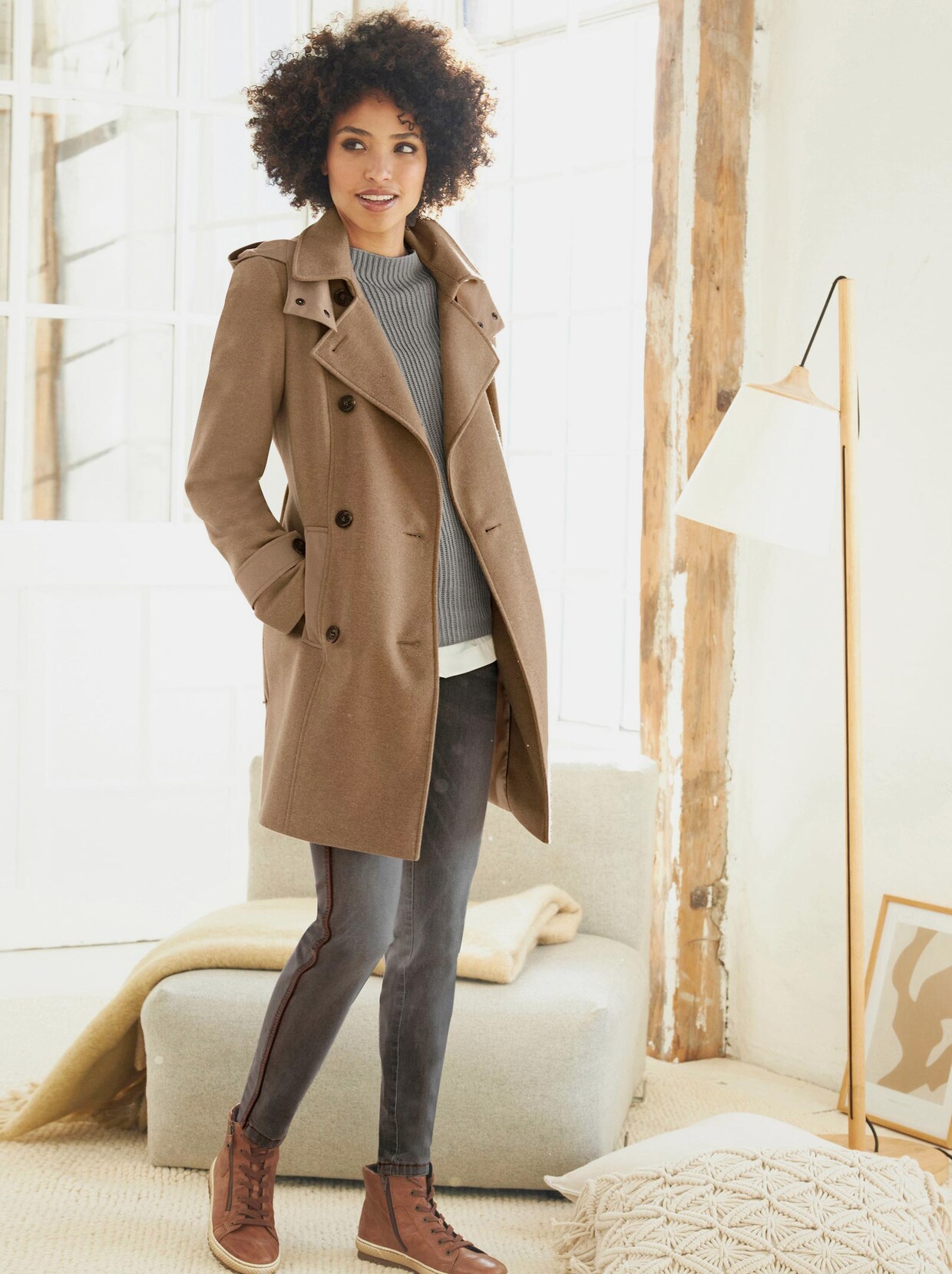 Linea Tesini Mantel - beige
