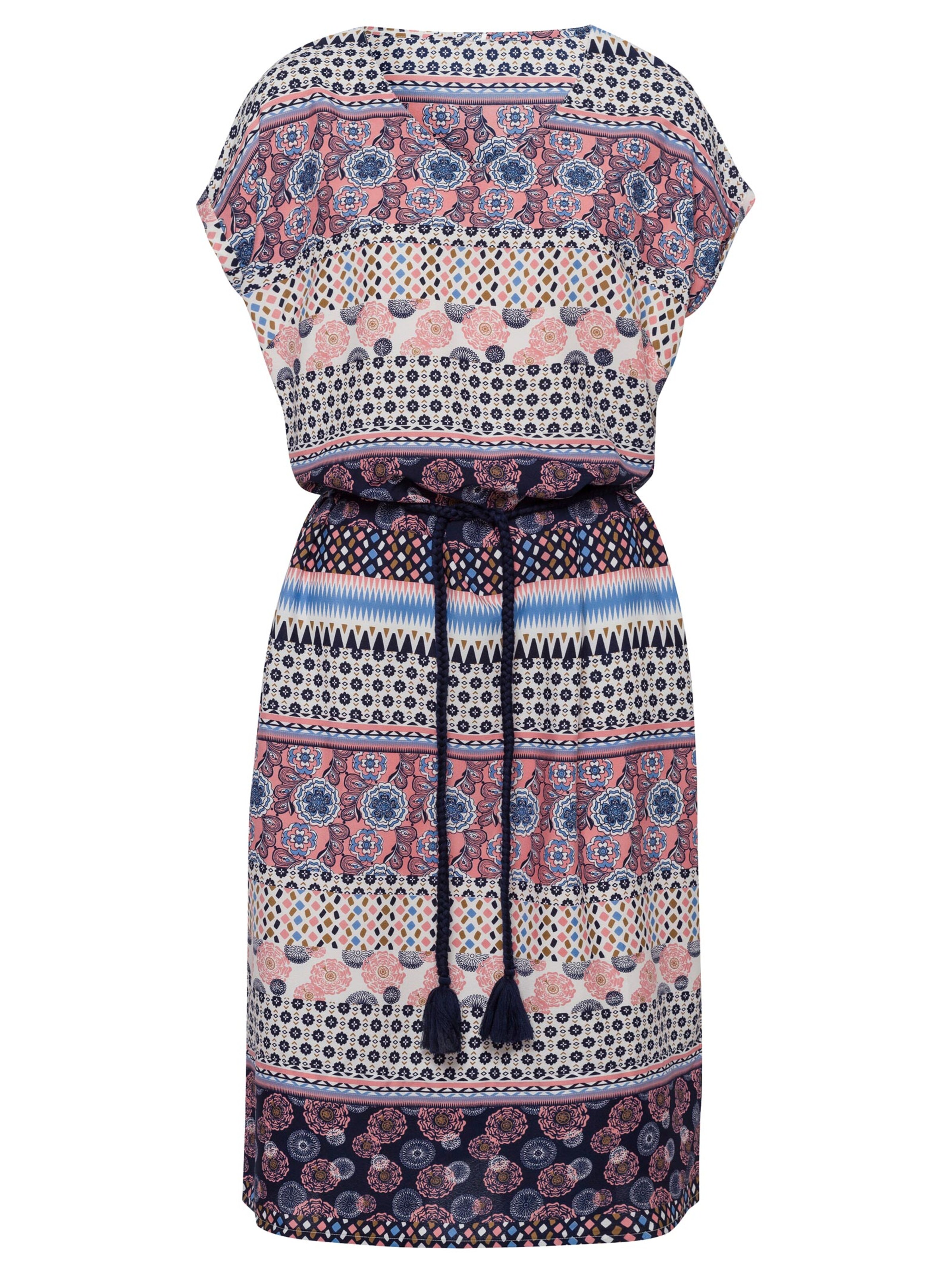 Kleid - rosé-gemustert