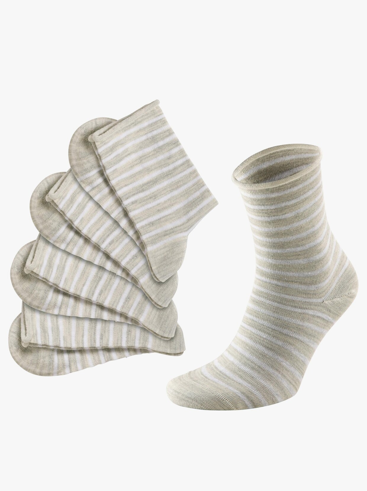 wäschepur Damen-Socken - beige-meliert