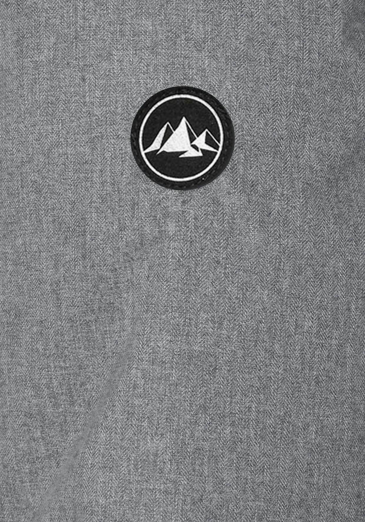 Funktionsparka - grau-meliert