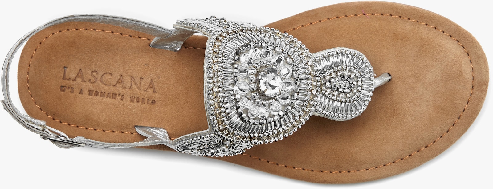 LASCANA Zehentrenner - silberfarben