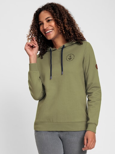 Sweatshirt mit angerauter Innenseite - schilf