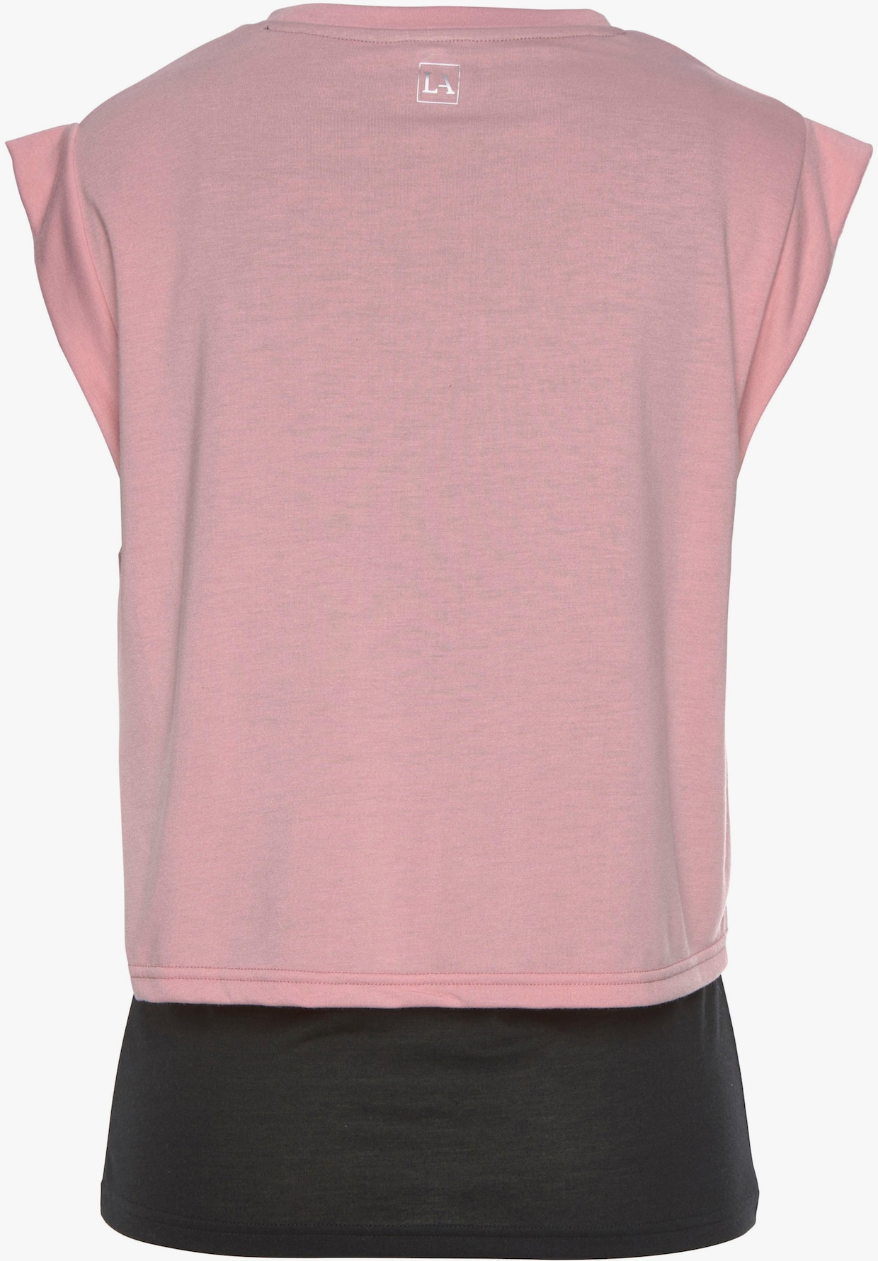 LASCANA ACTIVE 2-in-1-Shirt - rosa-schwarz