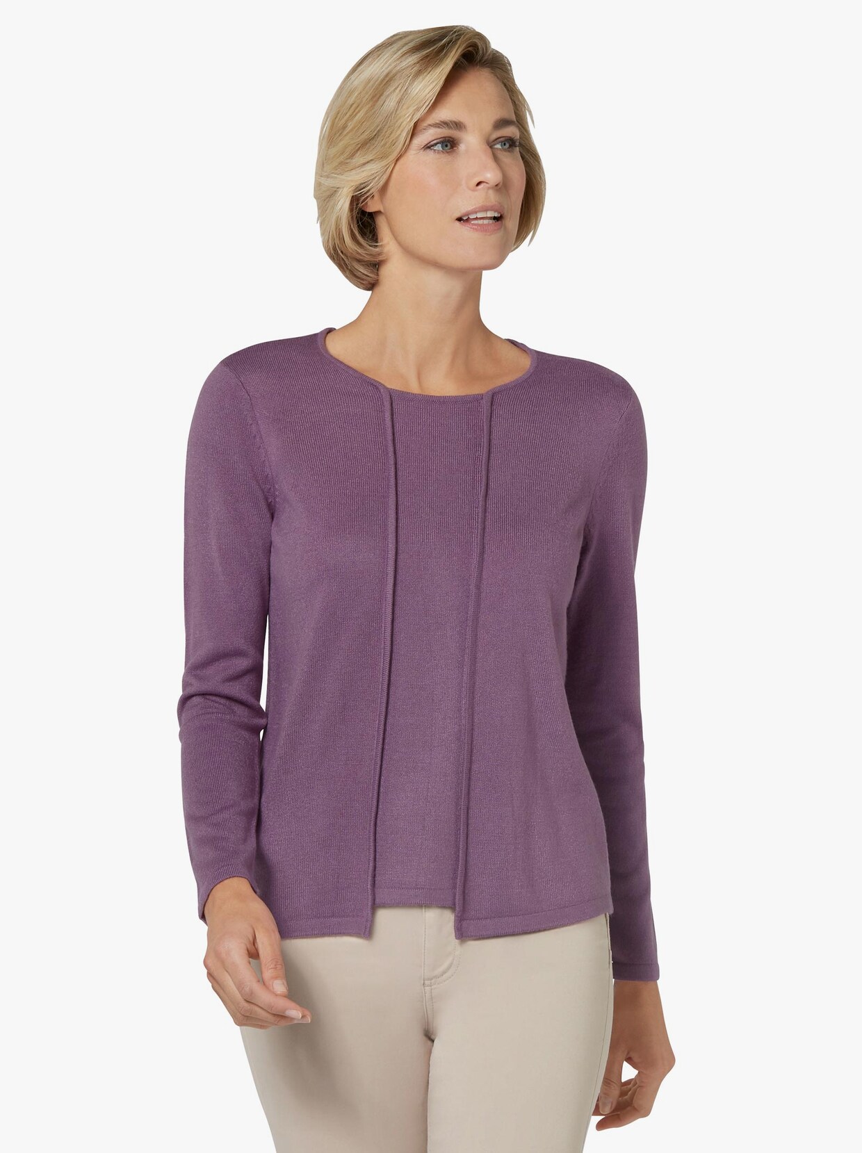 2-in-1-pullover - violet