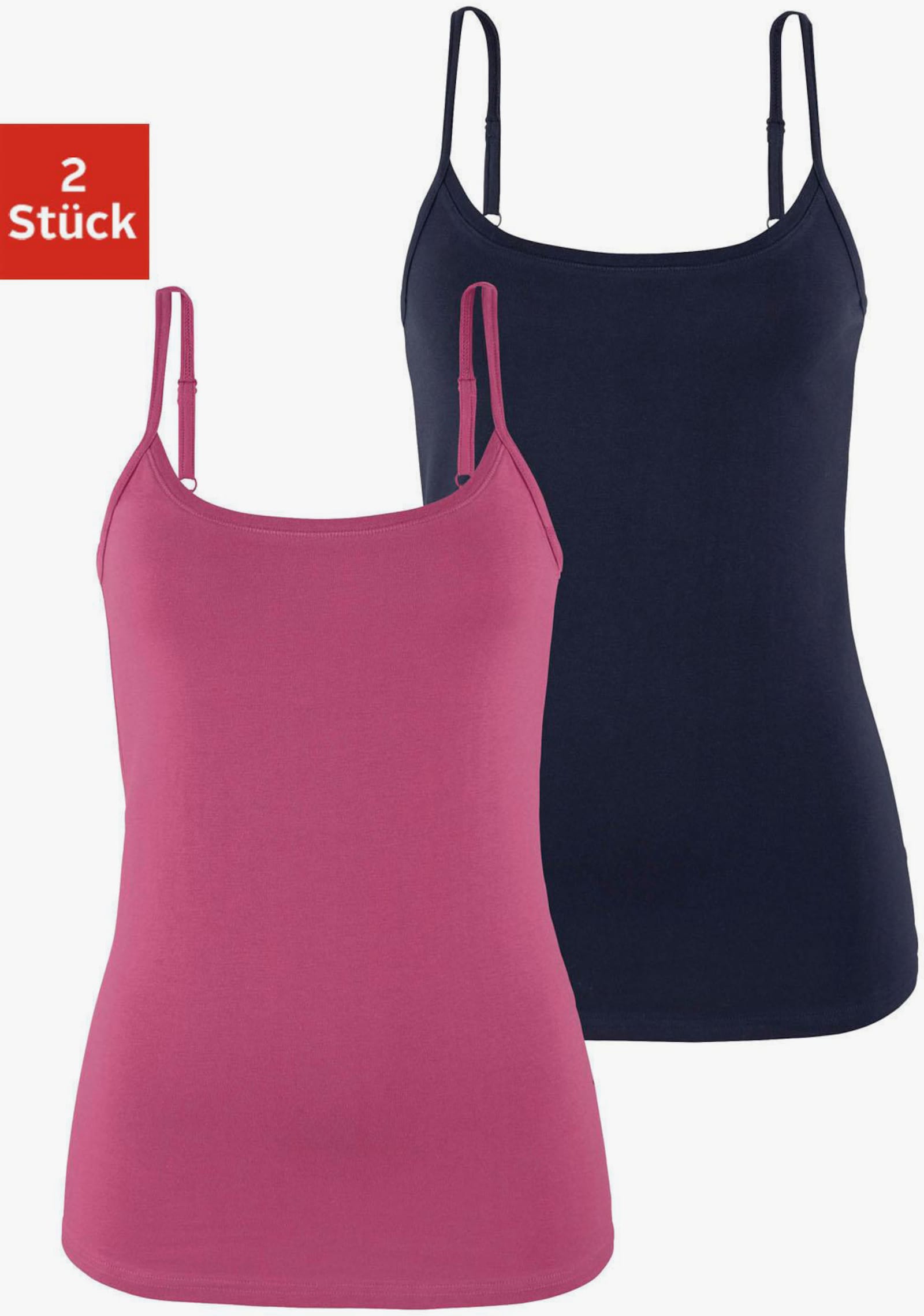 Vivance Spaghettitop - beere, navy