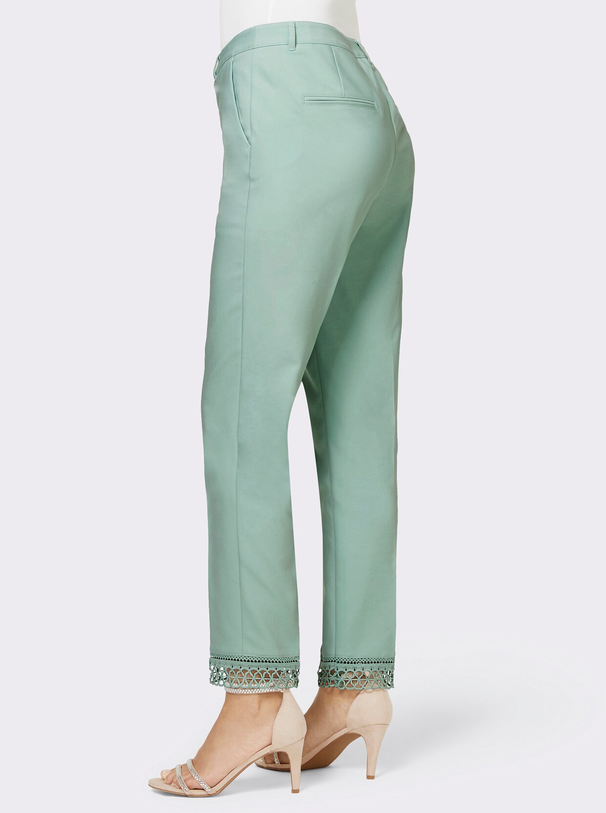 Bügelfaltenhose - kalkmint
