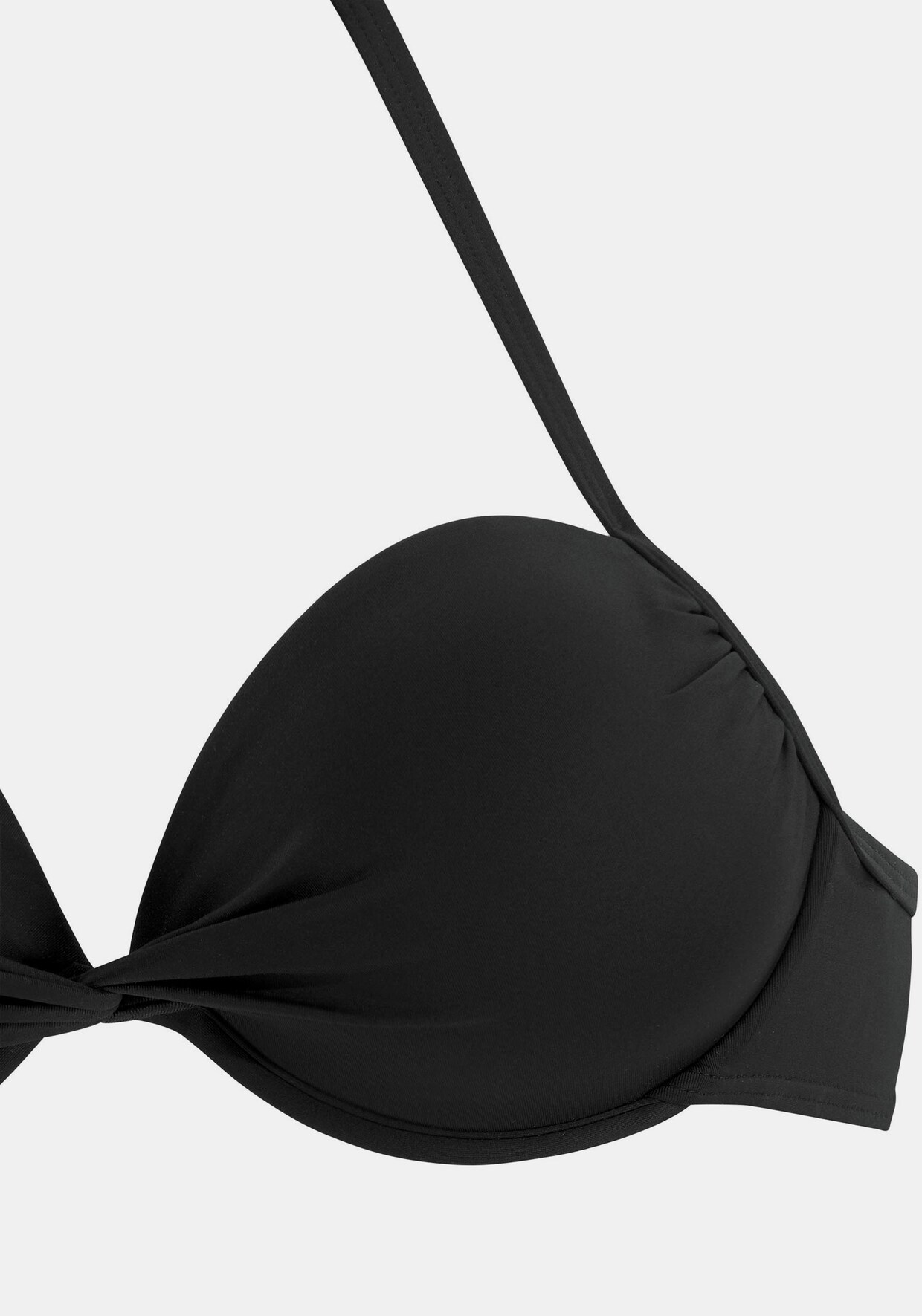 LASCANA Push-Up-Bikini-Top - schwarz