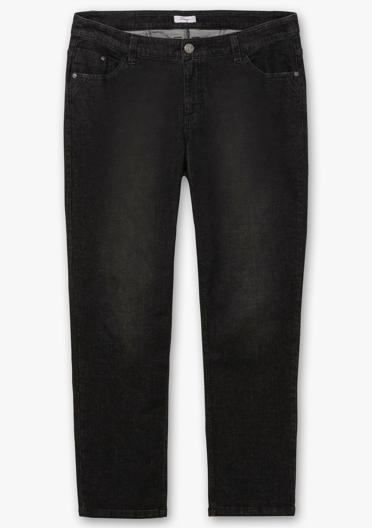 sheego 5-Pocket-Jeans - black denim