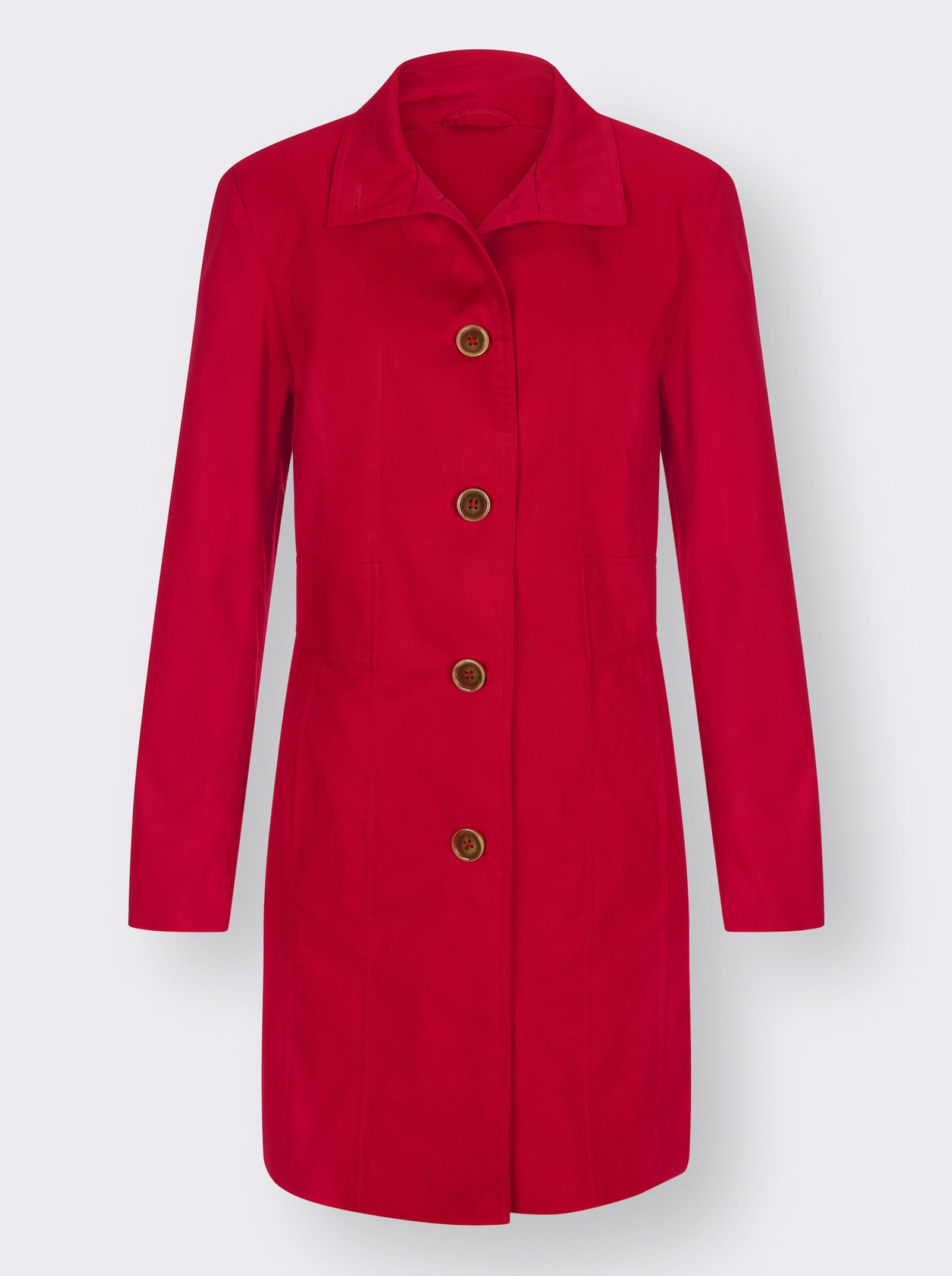 Jacke mit variablem Kragen - rot