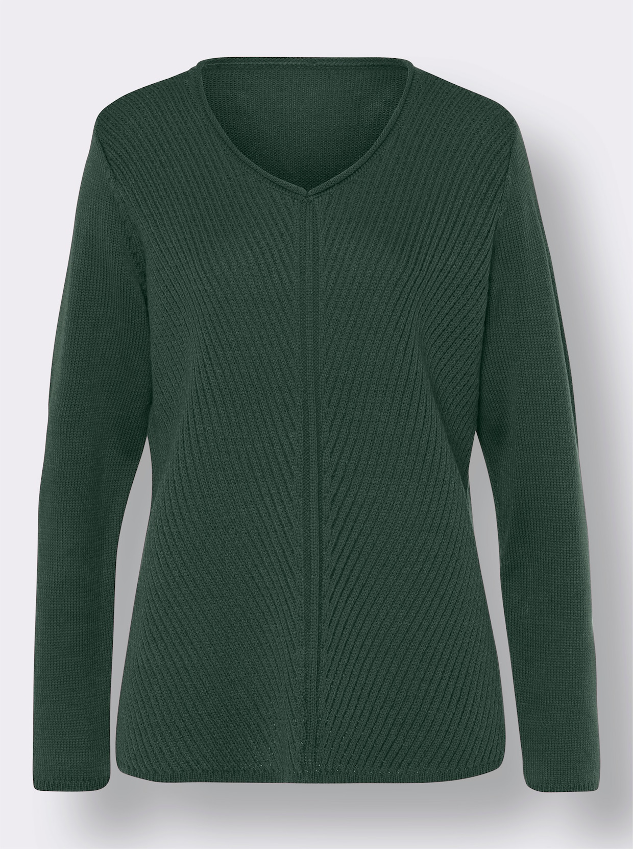 Pullover met lange mouwen - mos