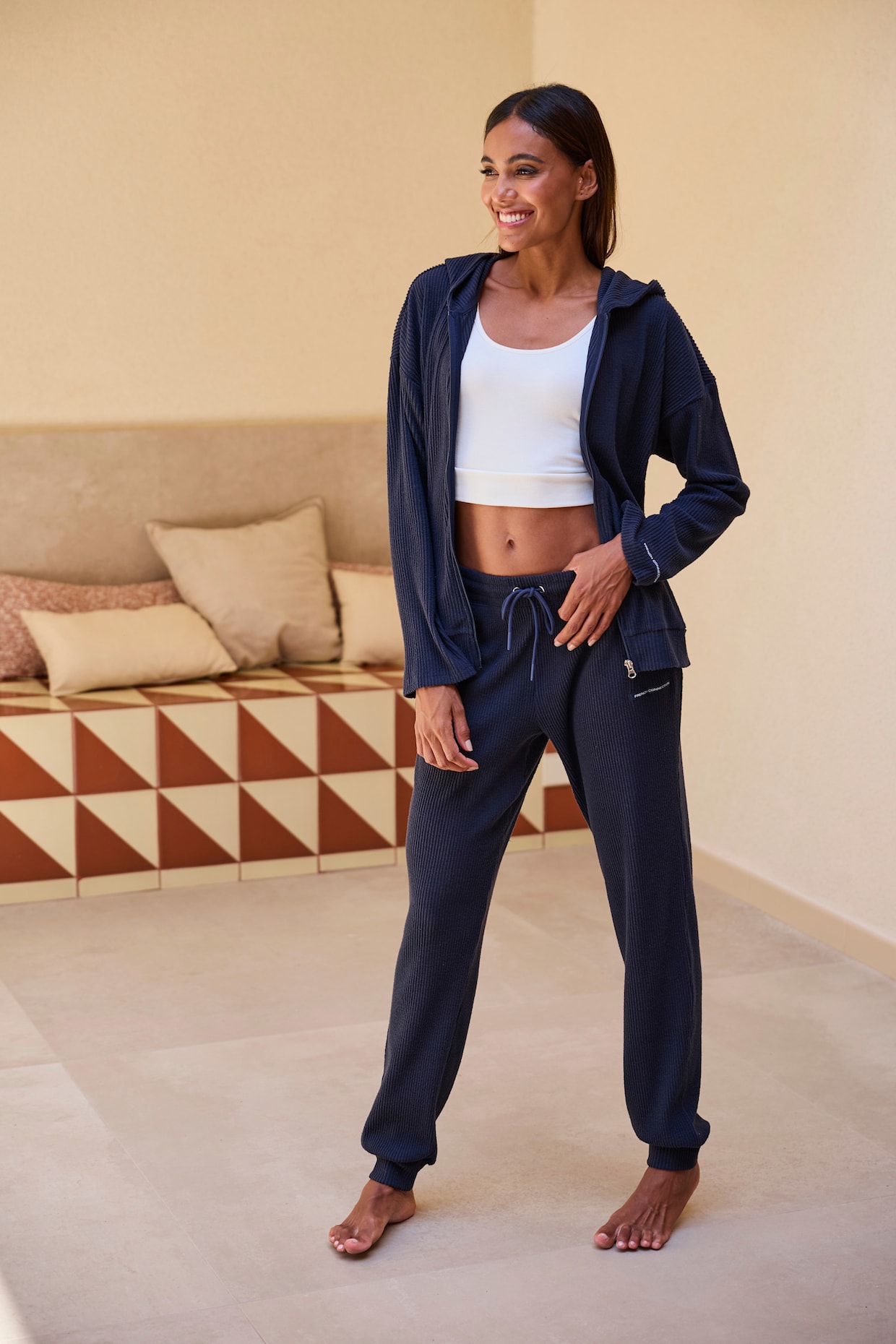French Connection Sweatjacke - dunkelblau