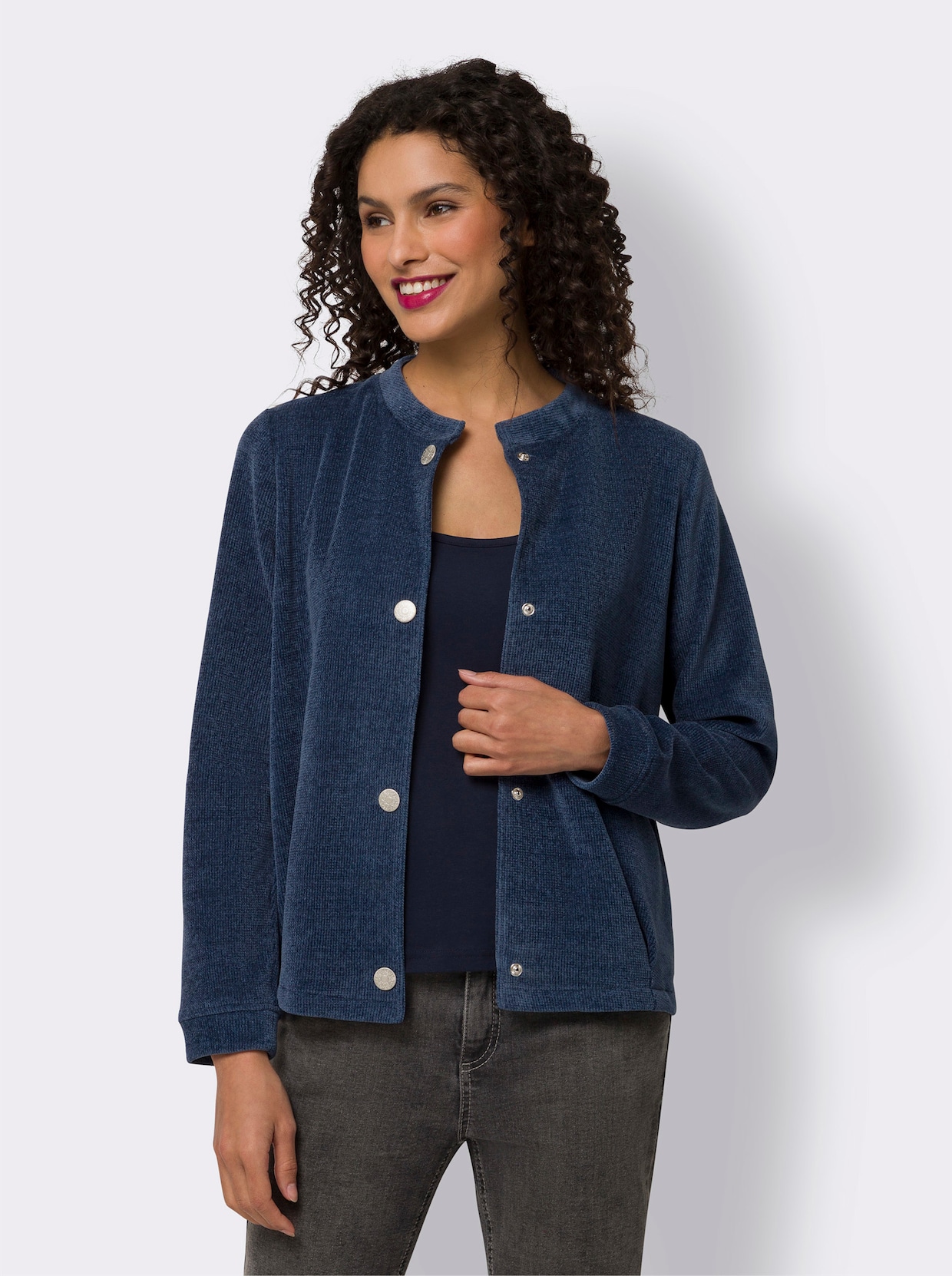 heine Shirtjacke - dunkelblau
