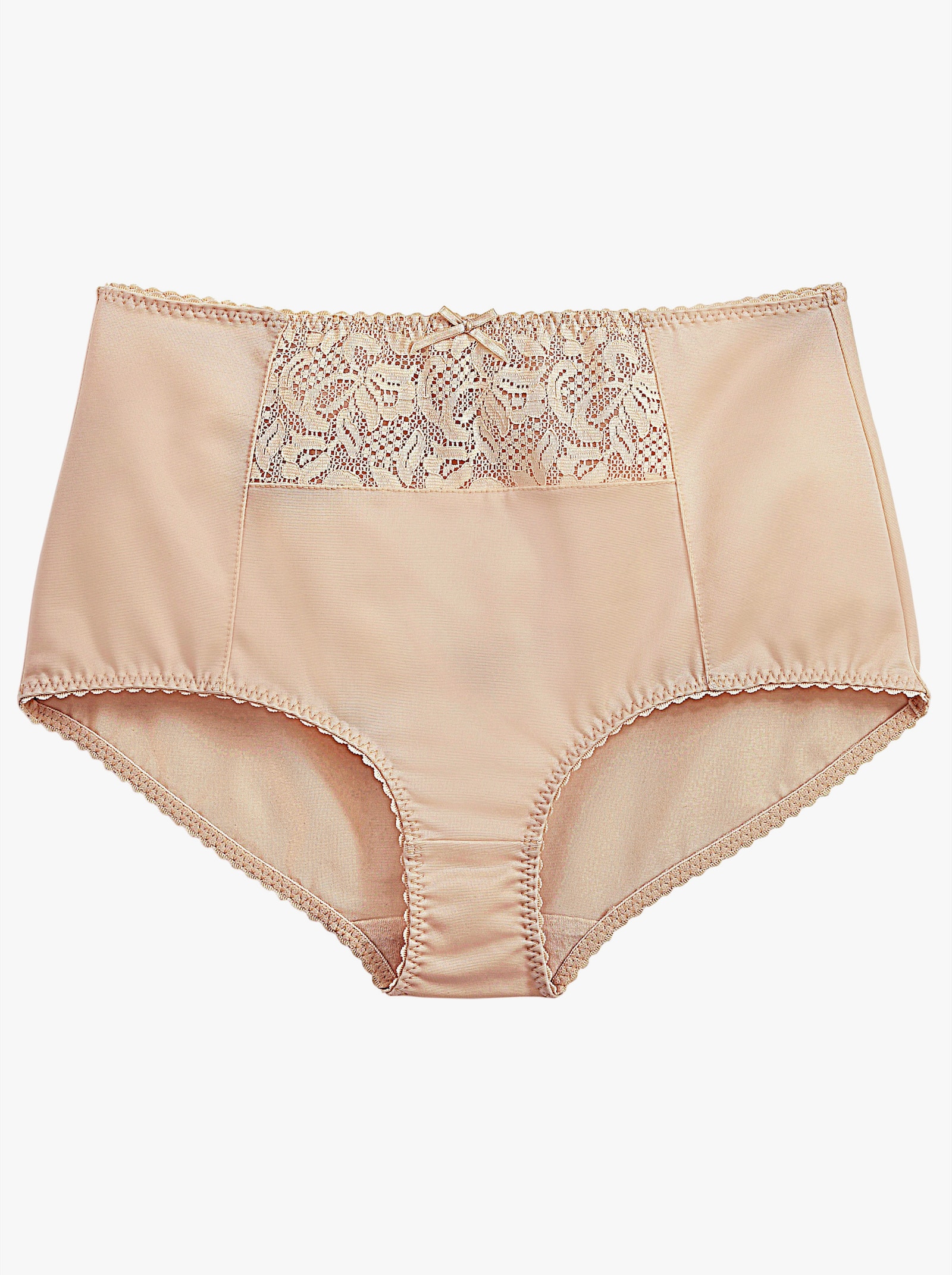 wäschepur Miederslip mit Spitzeneinsatz vorne - elfenbein