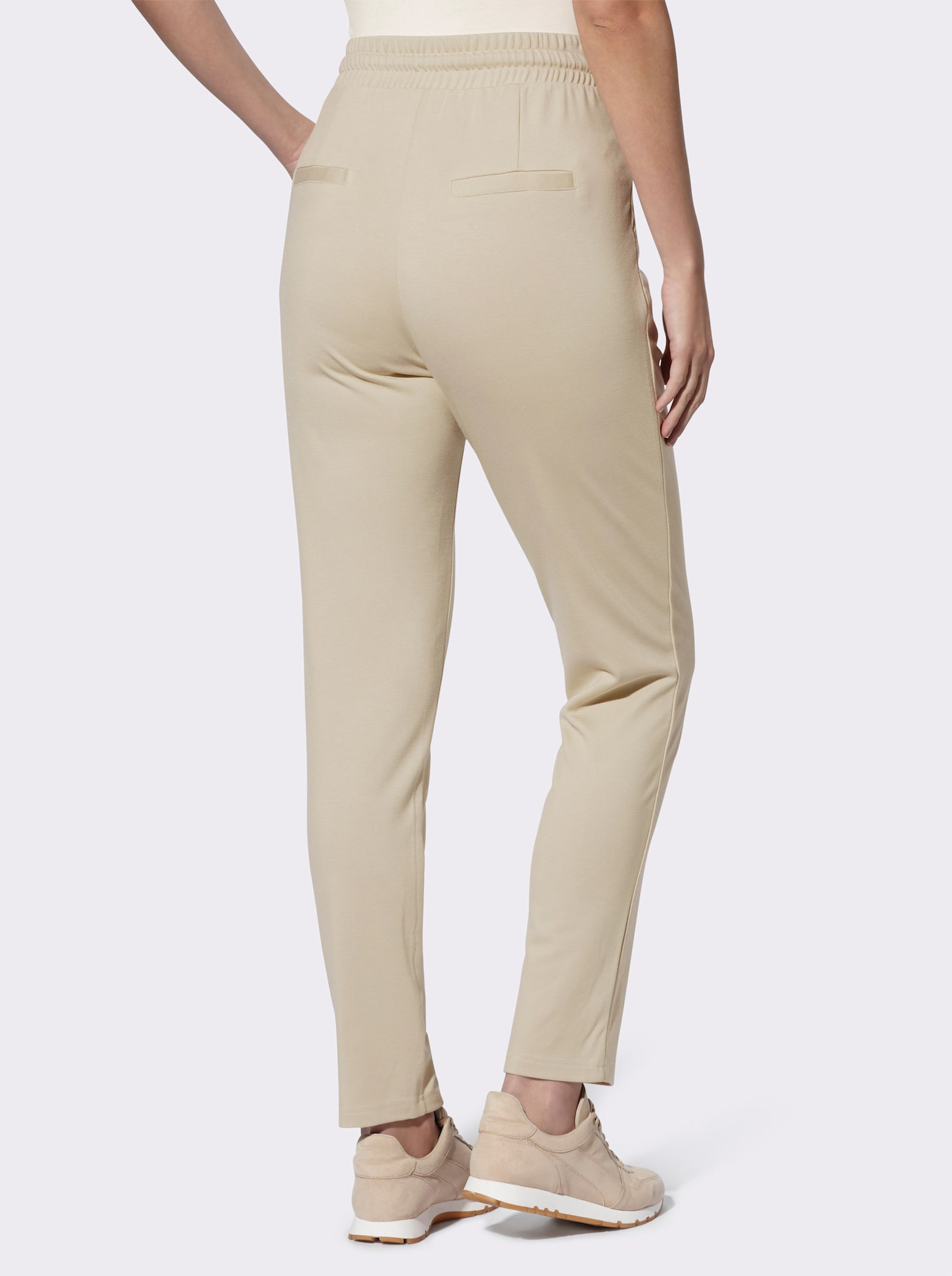 heine Jogg Pants mit erhöhtem Dehnbund - sand