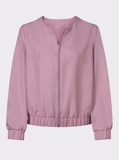 Blousonjack met ritssluiting - mauve
