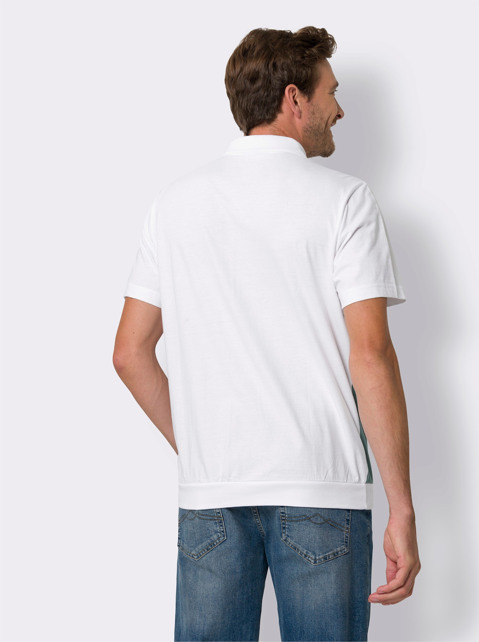 Poloshirt in sportlook - wit