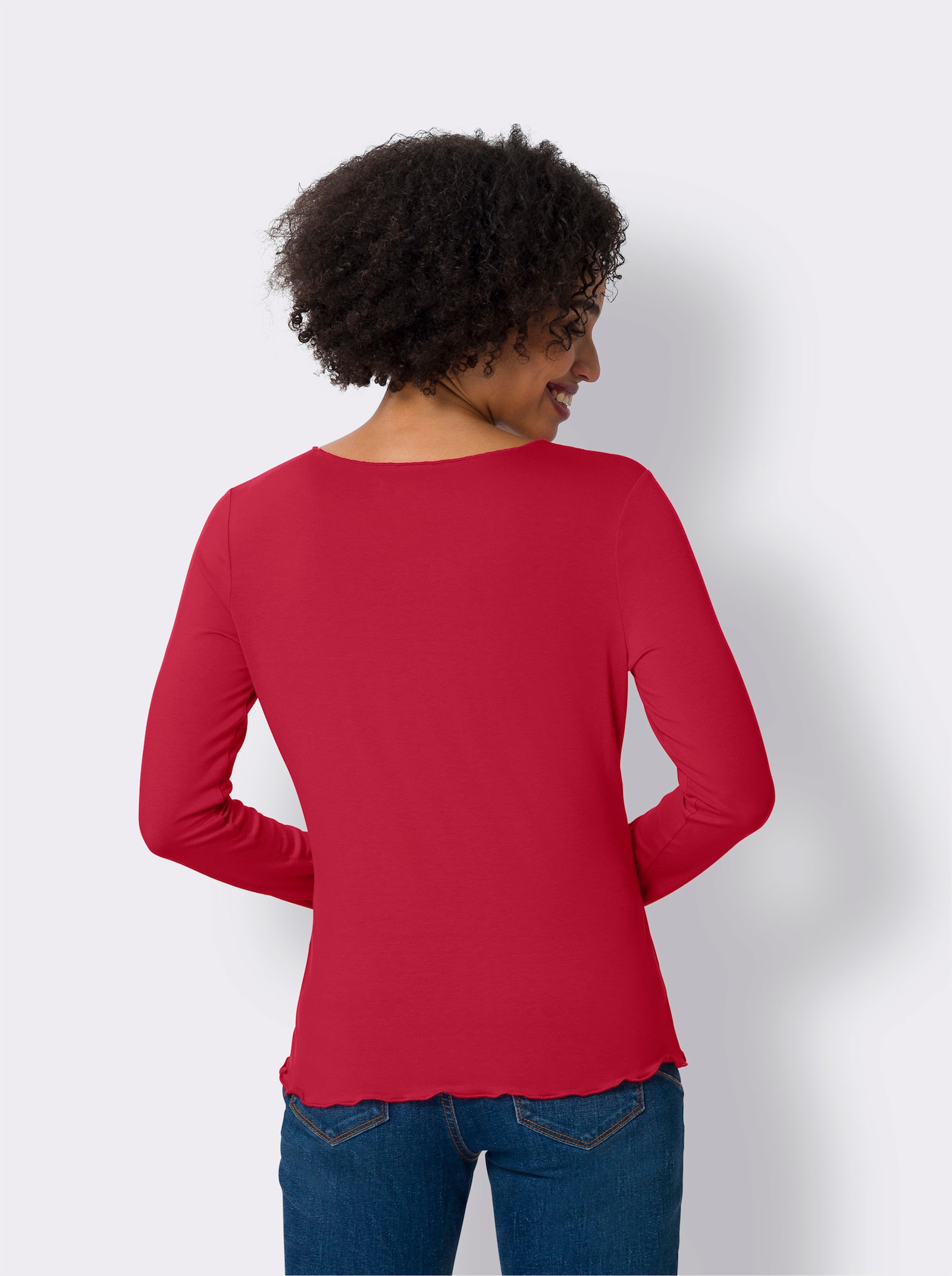 heine Shirt-Set in Viskose-Qualität - rot-ecru