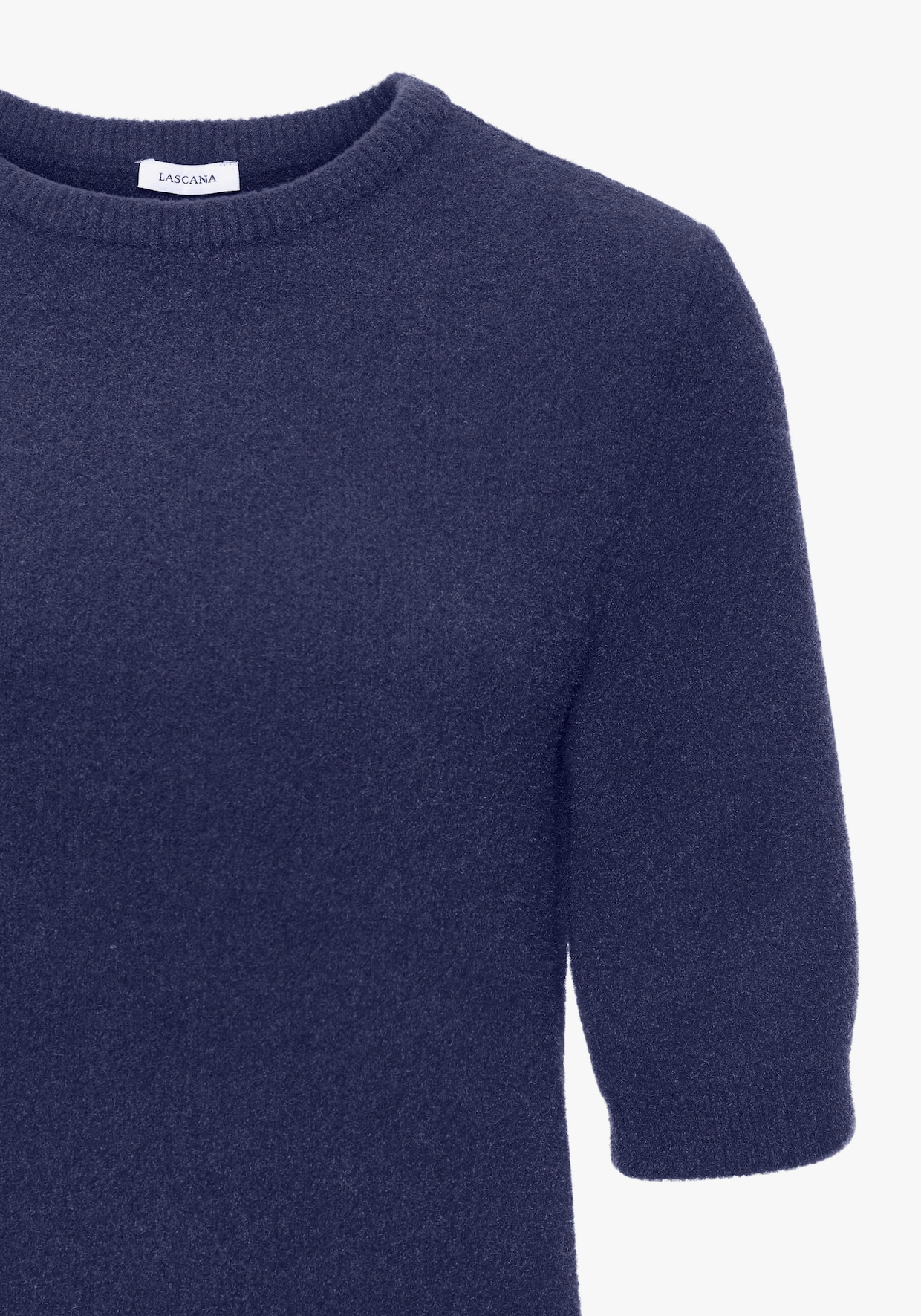 LASCANA Kurzarmpullover - navy