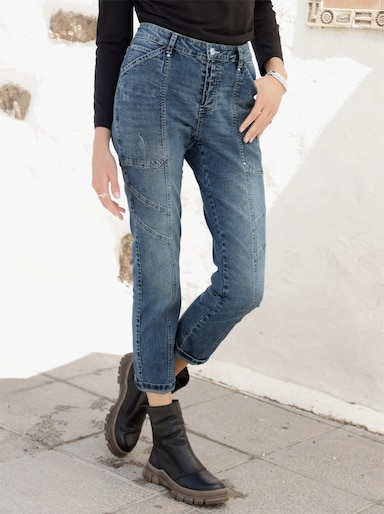 heine Boyfriend-Jeans - blue-bleached
