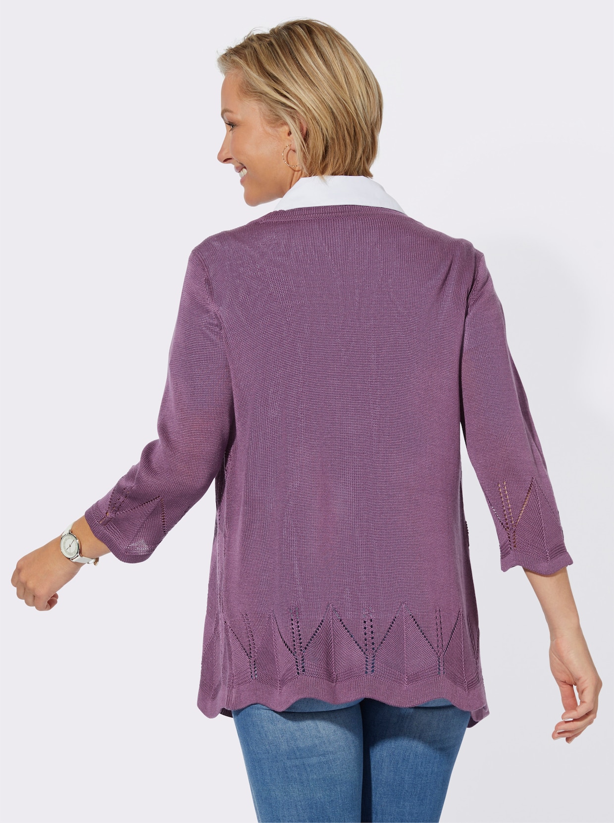 Strickjacke - violett